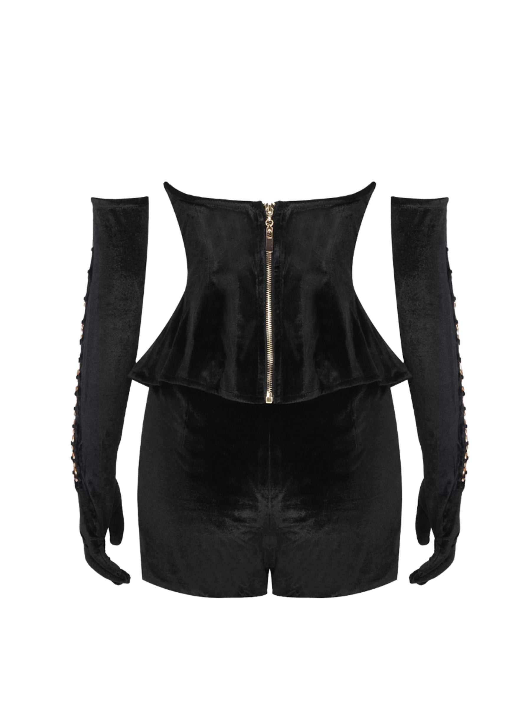 Raizel Velvet Shorts Set