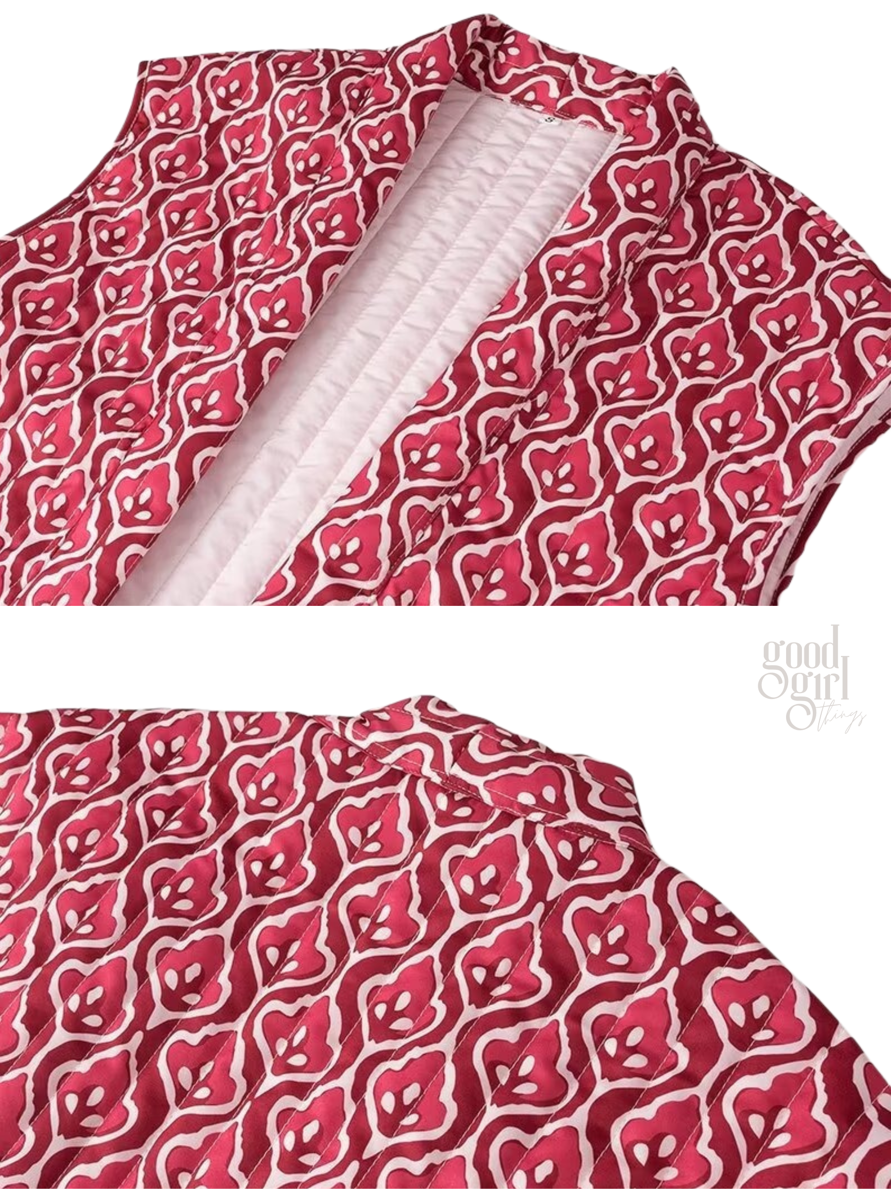 Kalee Printed Padded Vest