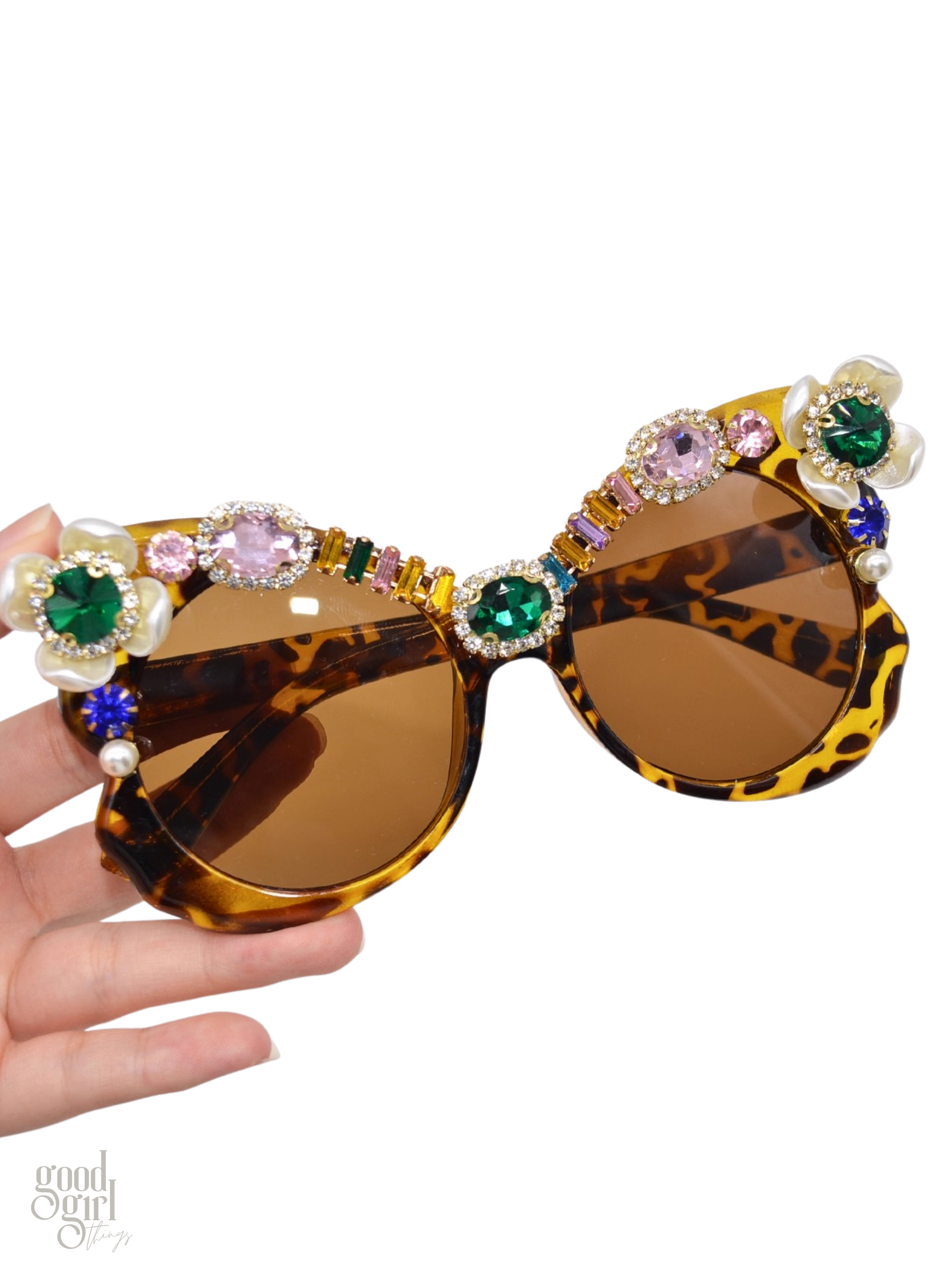 Taraji Crystal Embellished Sunglasses