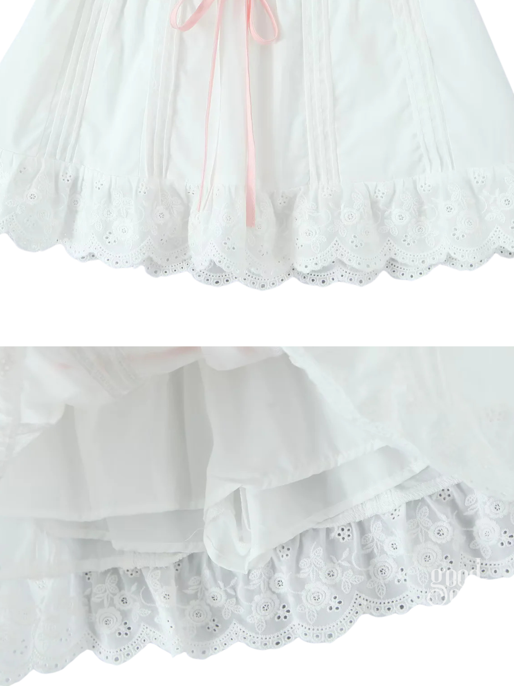 Cydney Lace Trim Skirt Set