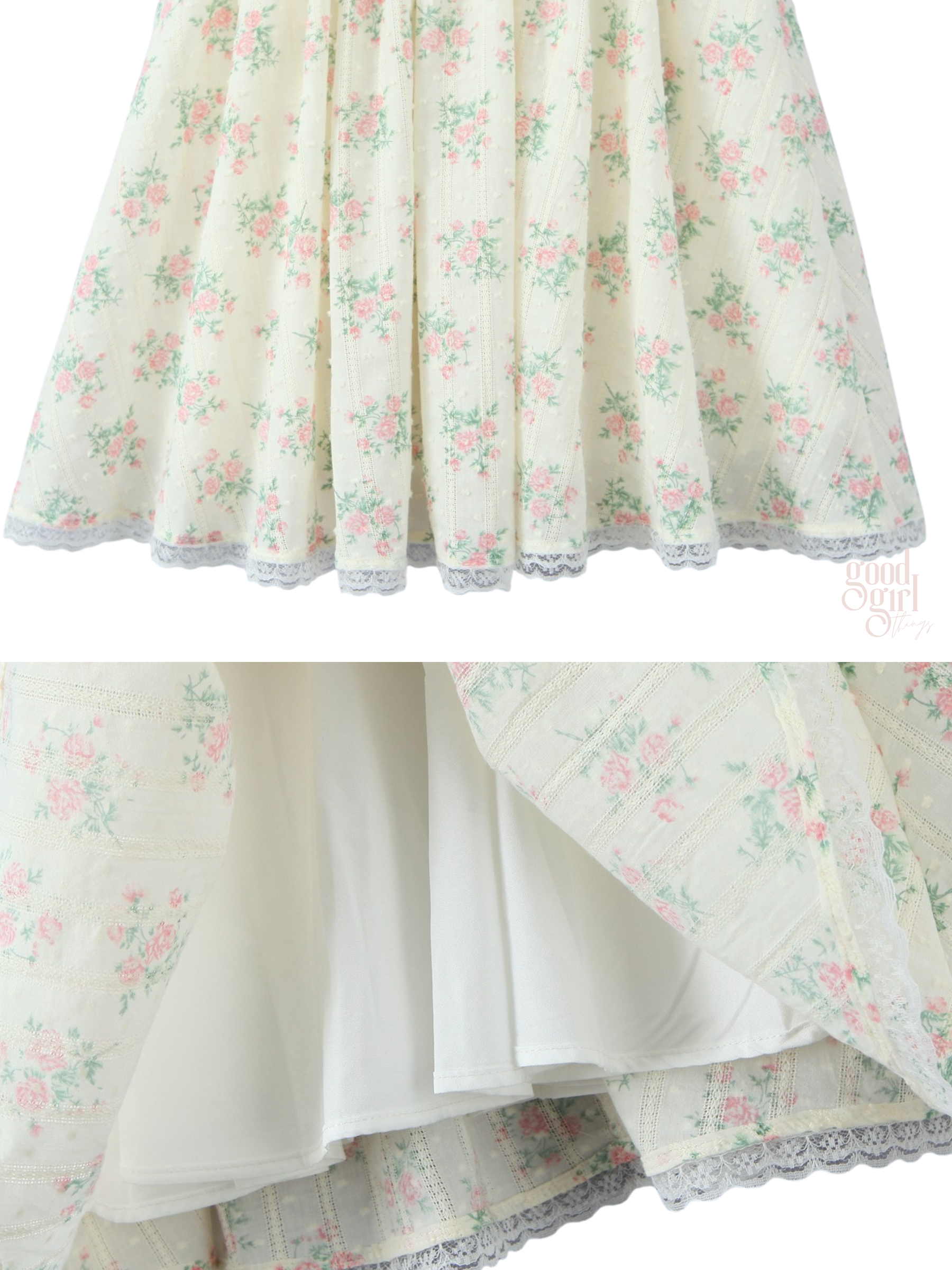 Elaine Lace Corset Floral Mini Dress