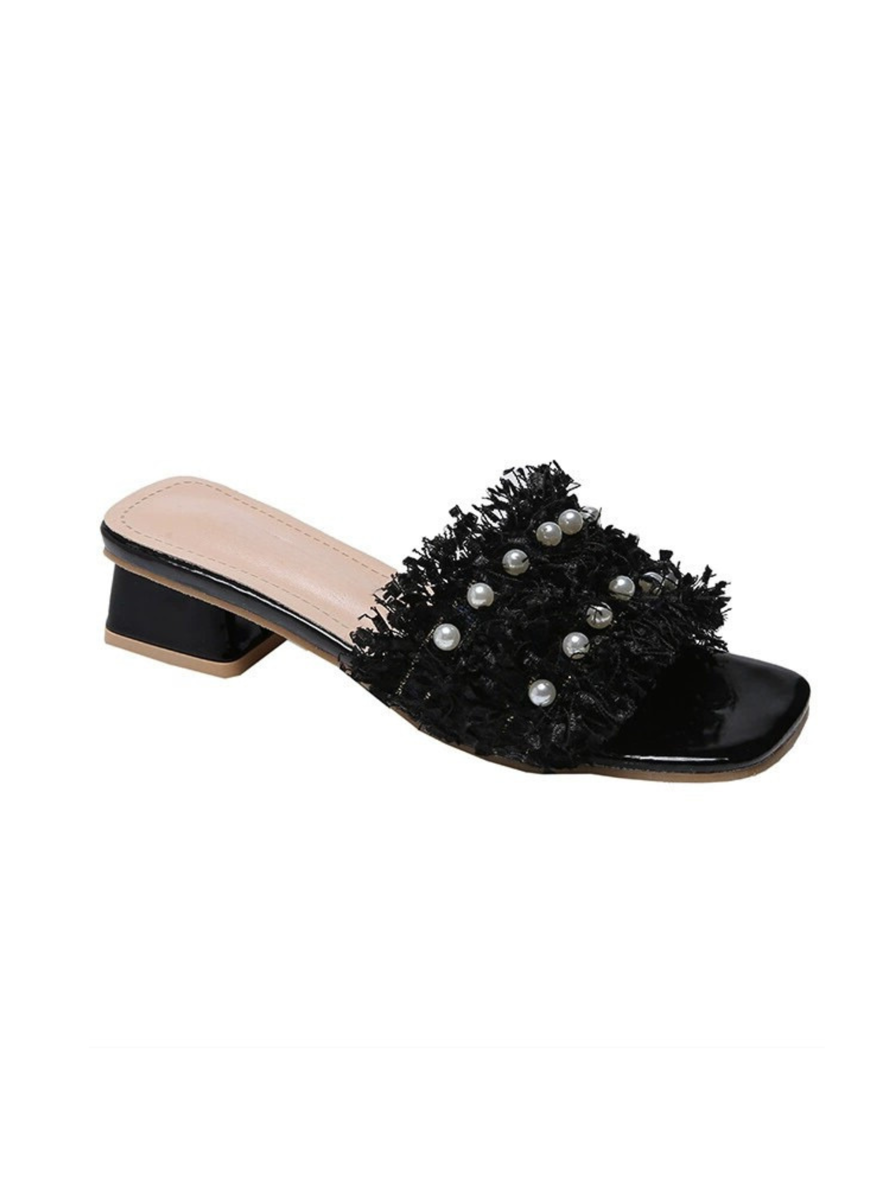Alisson Pearl Embellished Mules