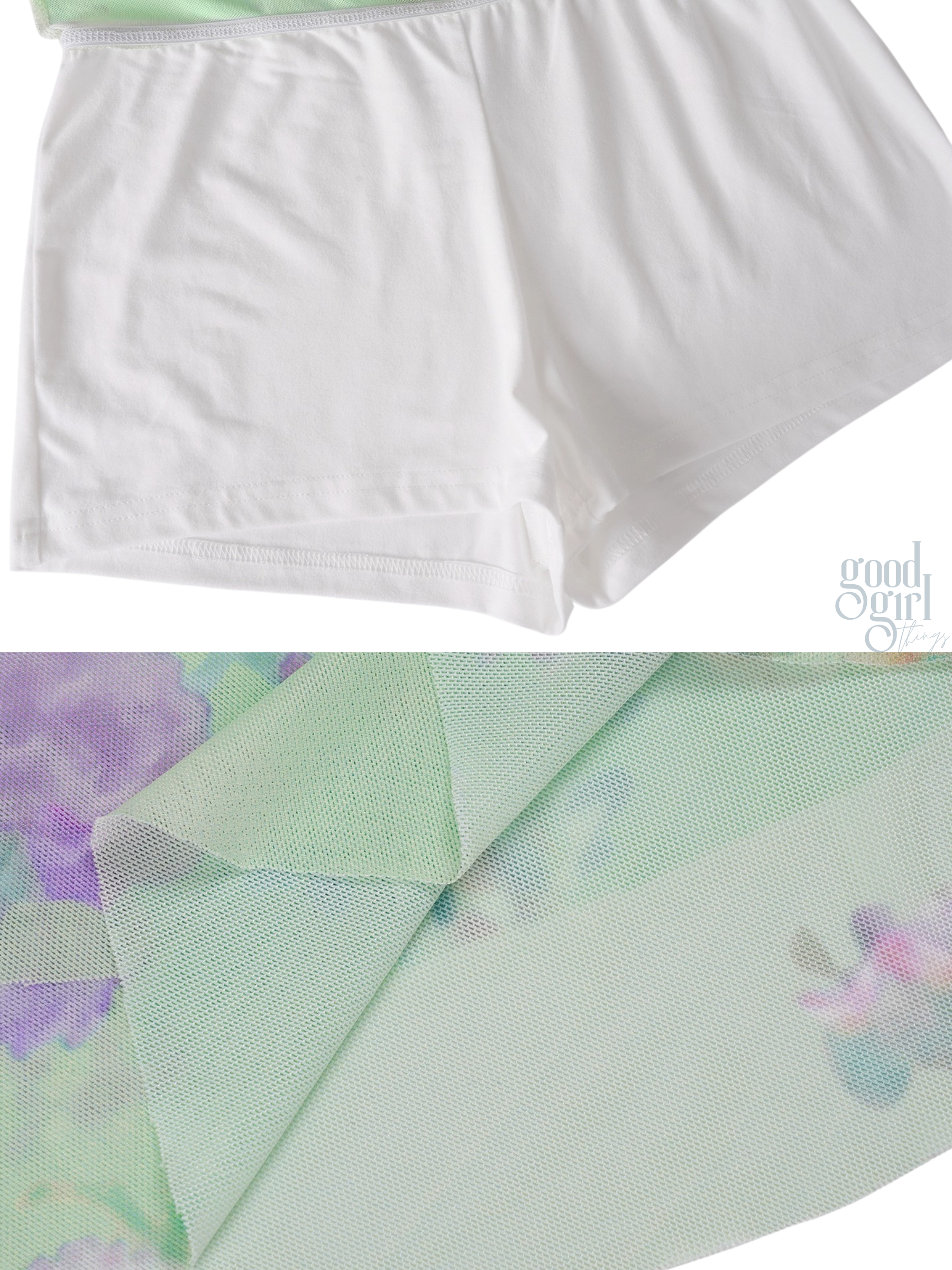 Amaryah Monet Floral Mini Skirt