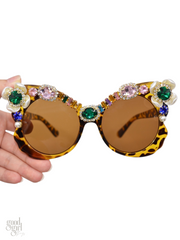 Taraji Crystal Embellished Sunglasses