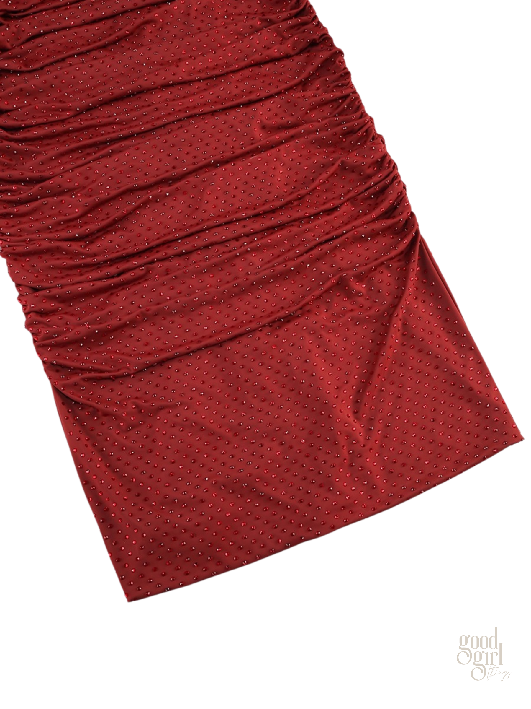 Aine Sparkle Ruched Bodycon Dress