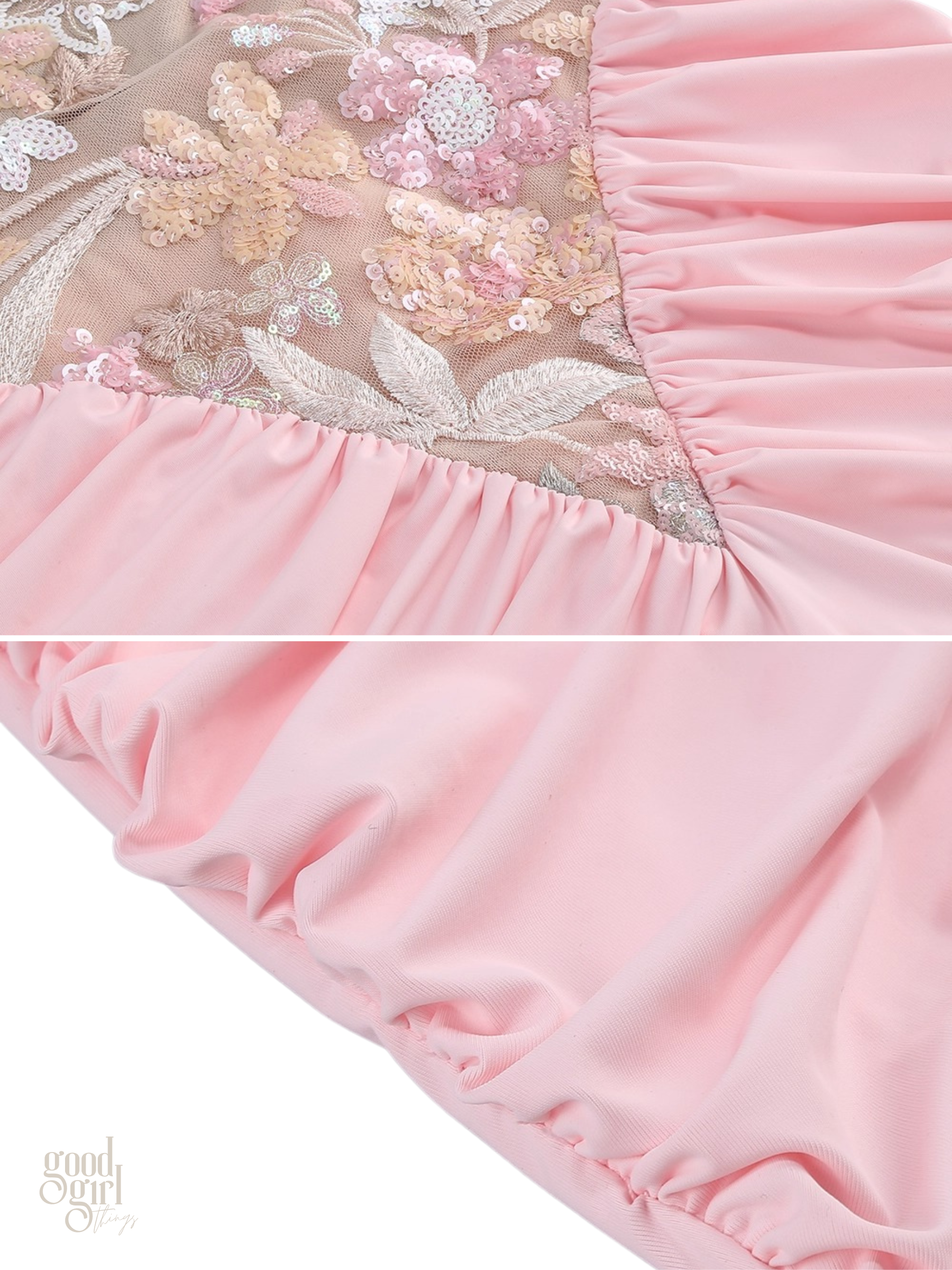 Natalia Sequin Halter Gown