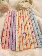 Lyra Pastel Garden Floral Candles