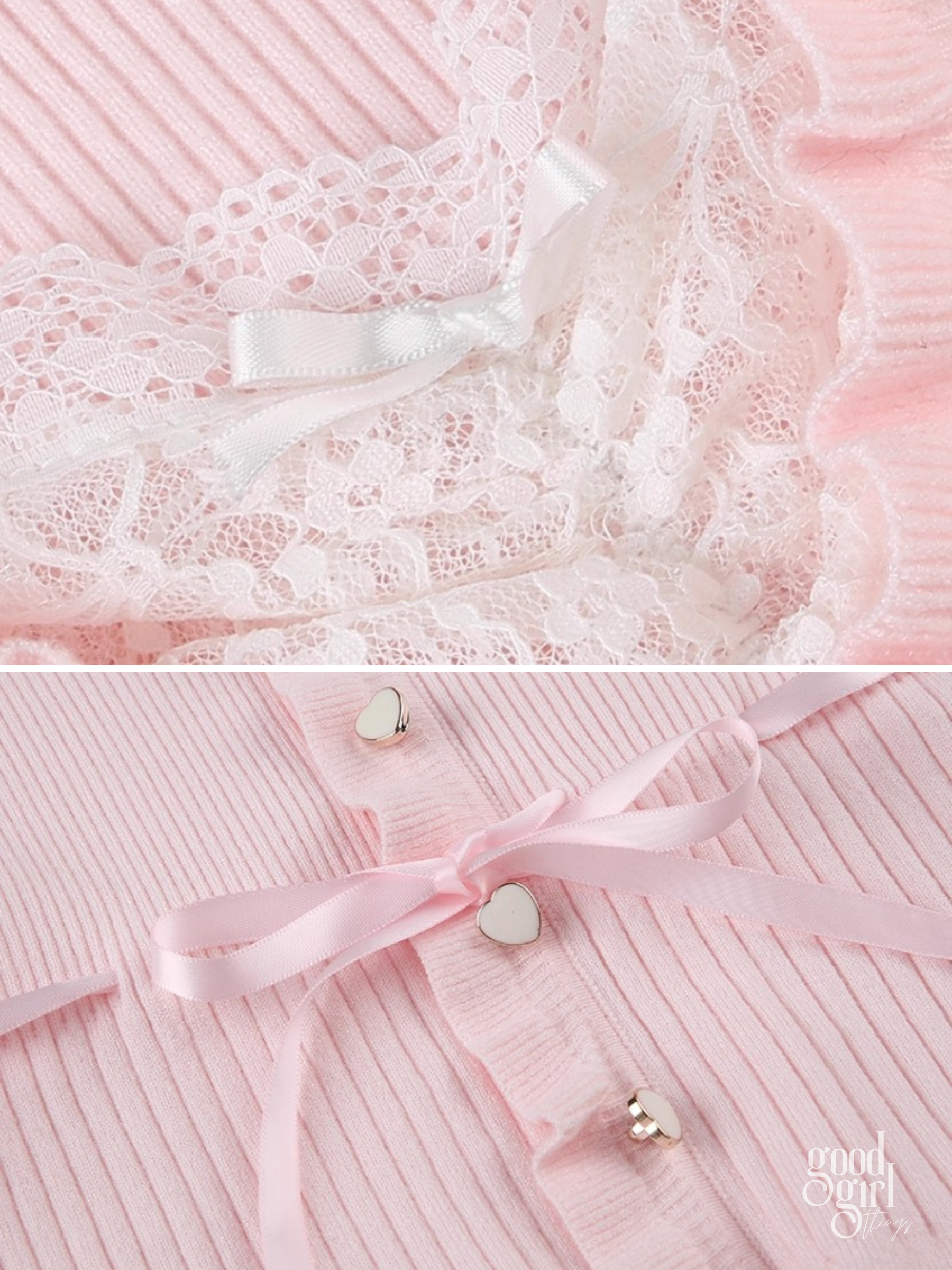 Aziyah Lace V-Neck Knit Top