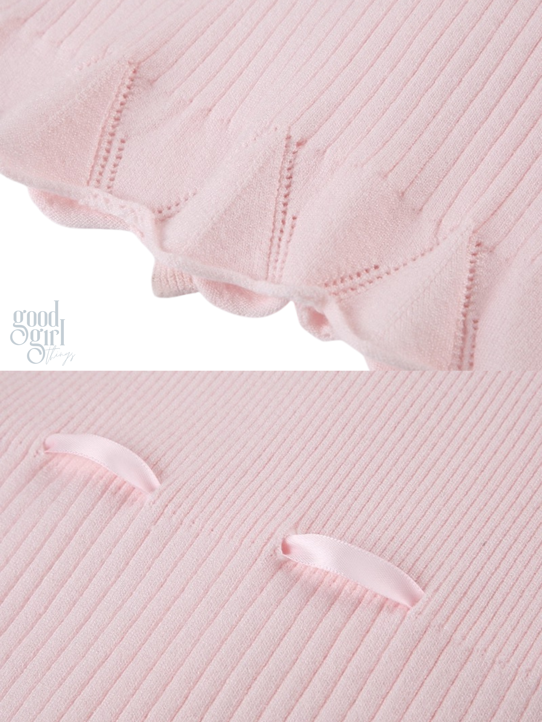 Aziyah Lace V-Neck Knit Top