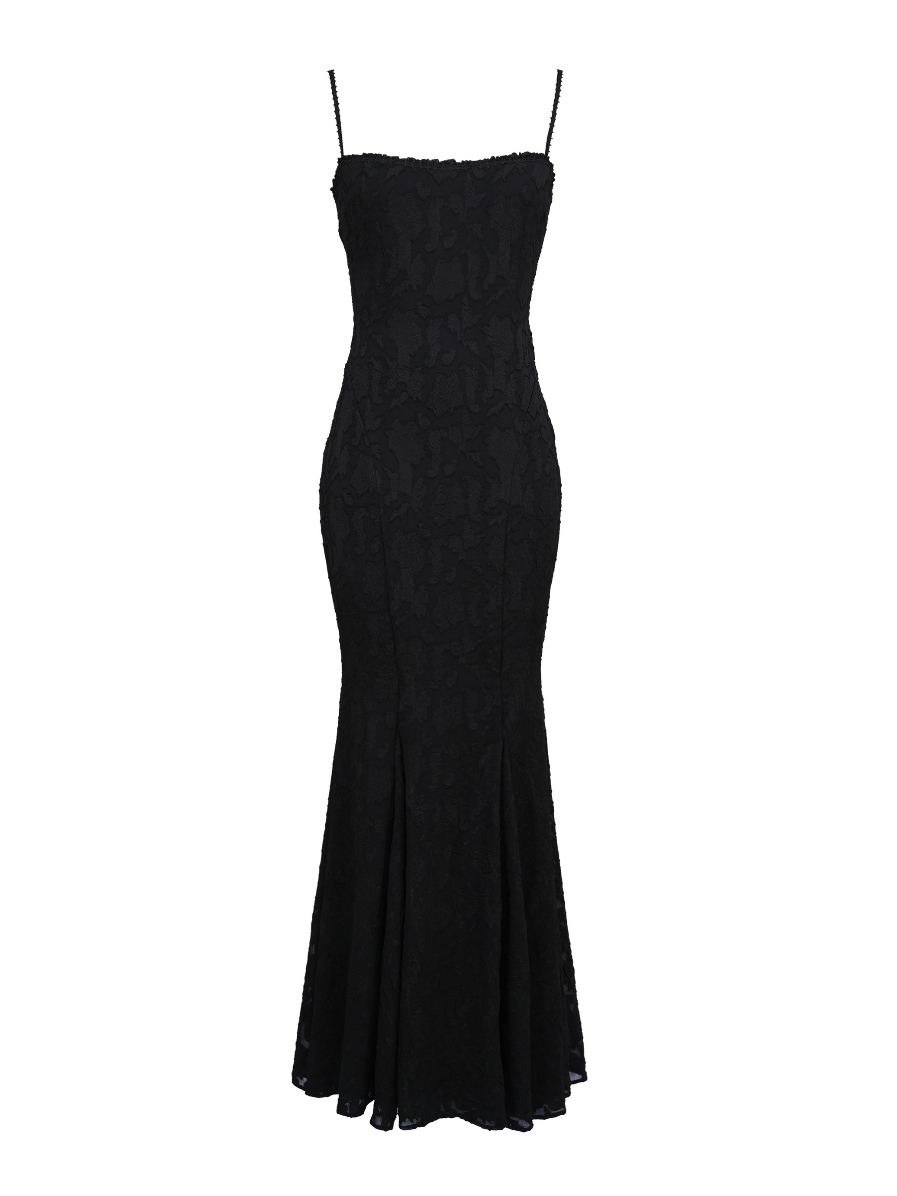 Jocelyn Square Neck Jacquard Maxi Dress