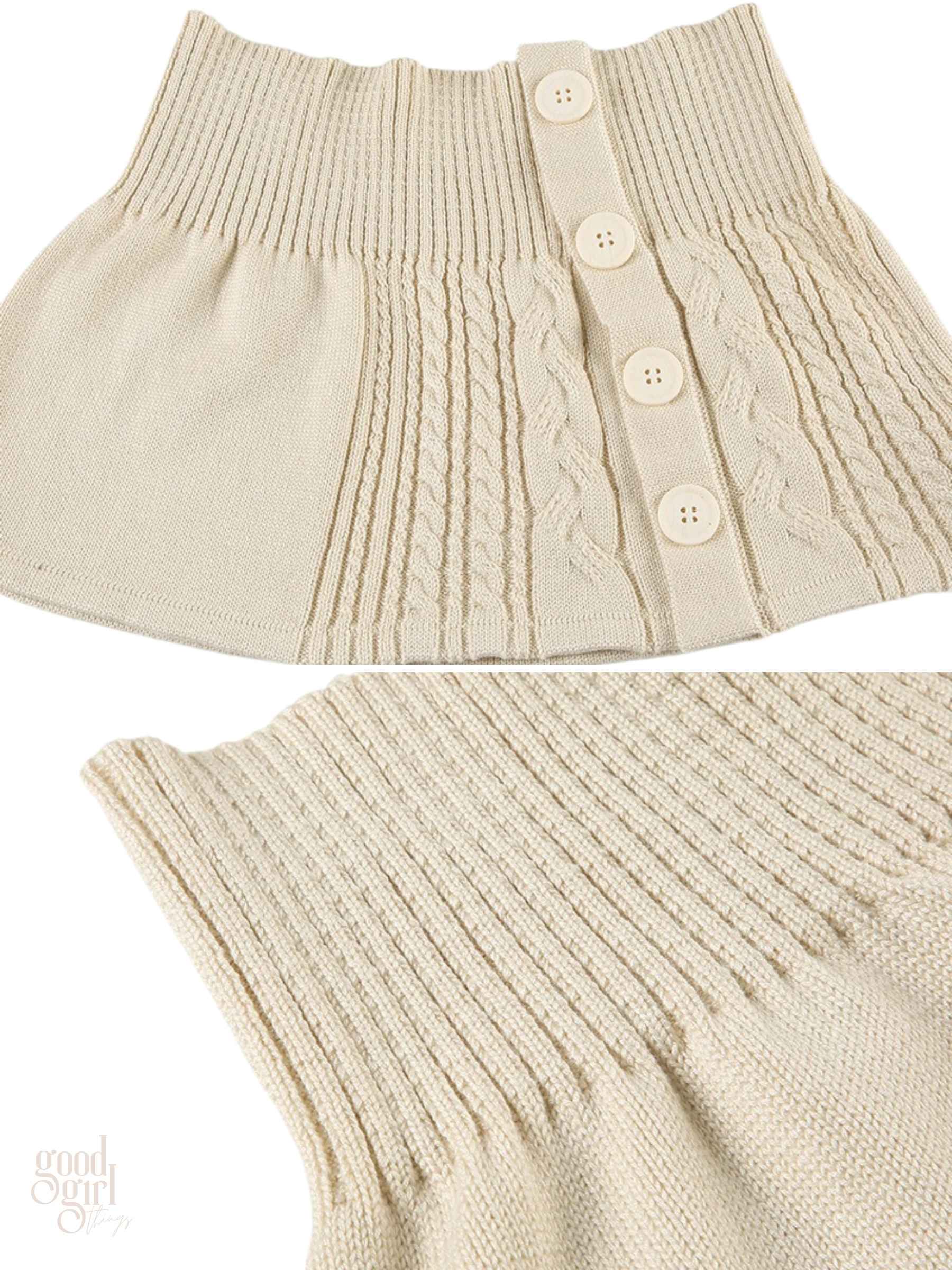 Ariel Twist Knit Mini Skirt