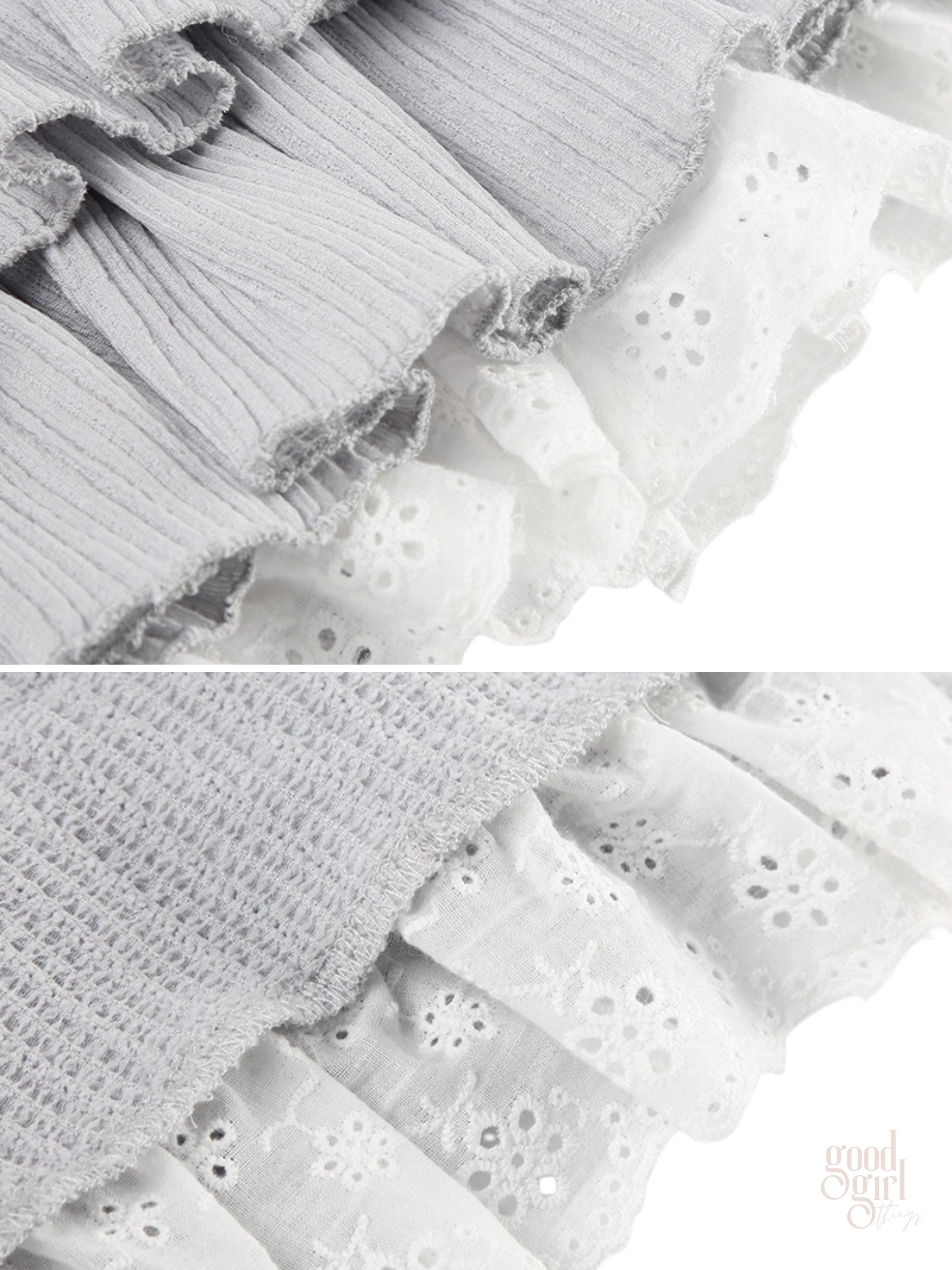 Natasha Tiered Lace Detail Mini Skirt