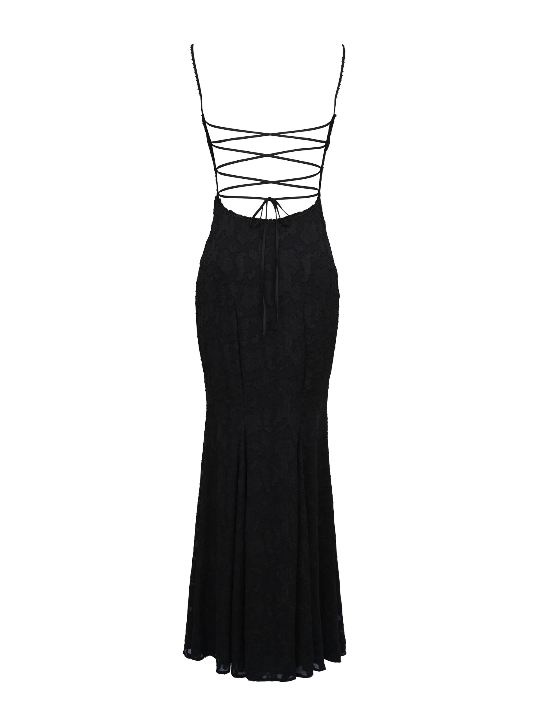 Jocelyn Square Neck Jacquard Maxi Dress