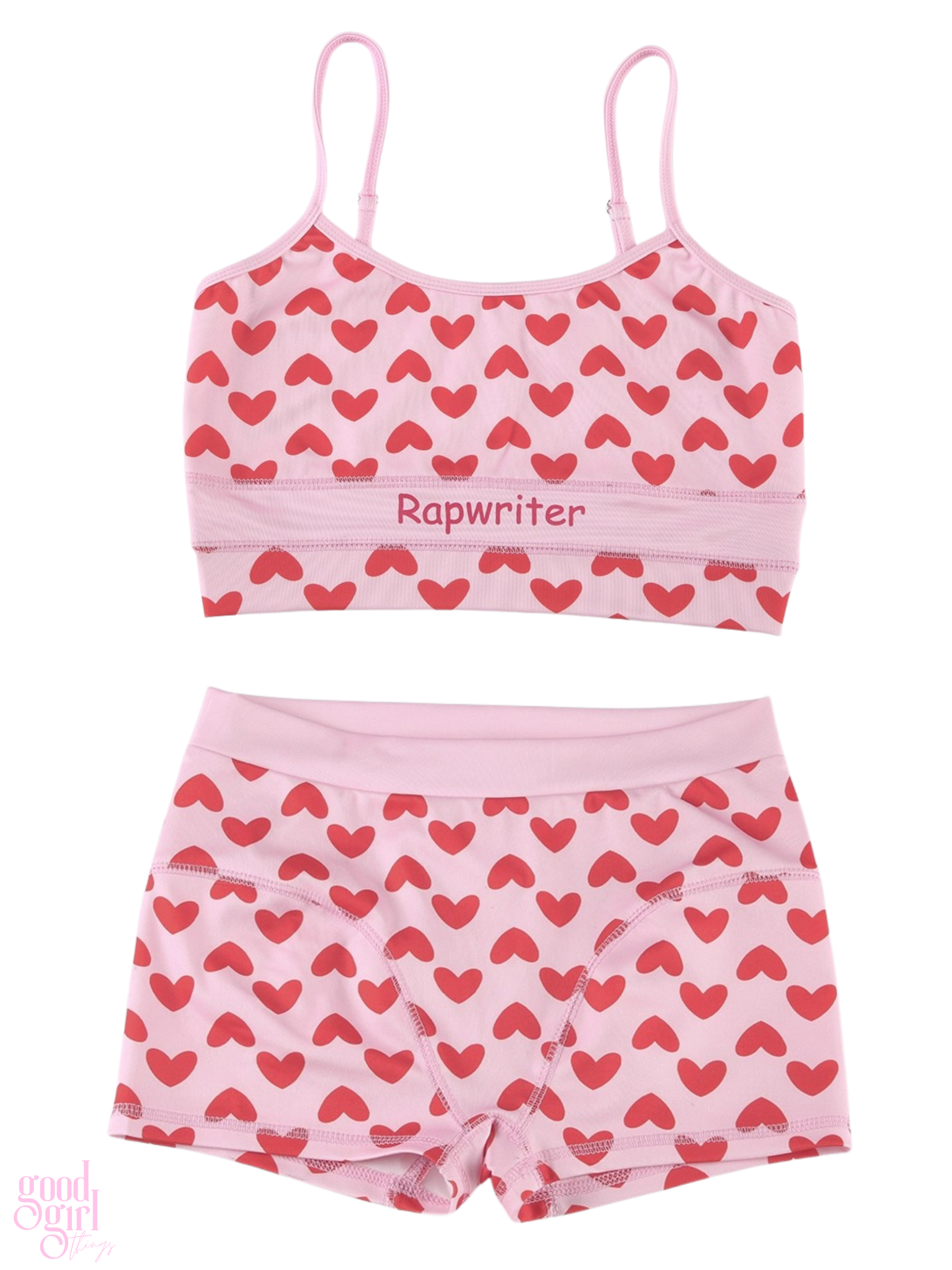 Kamiya Heart Print Short Set