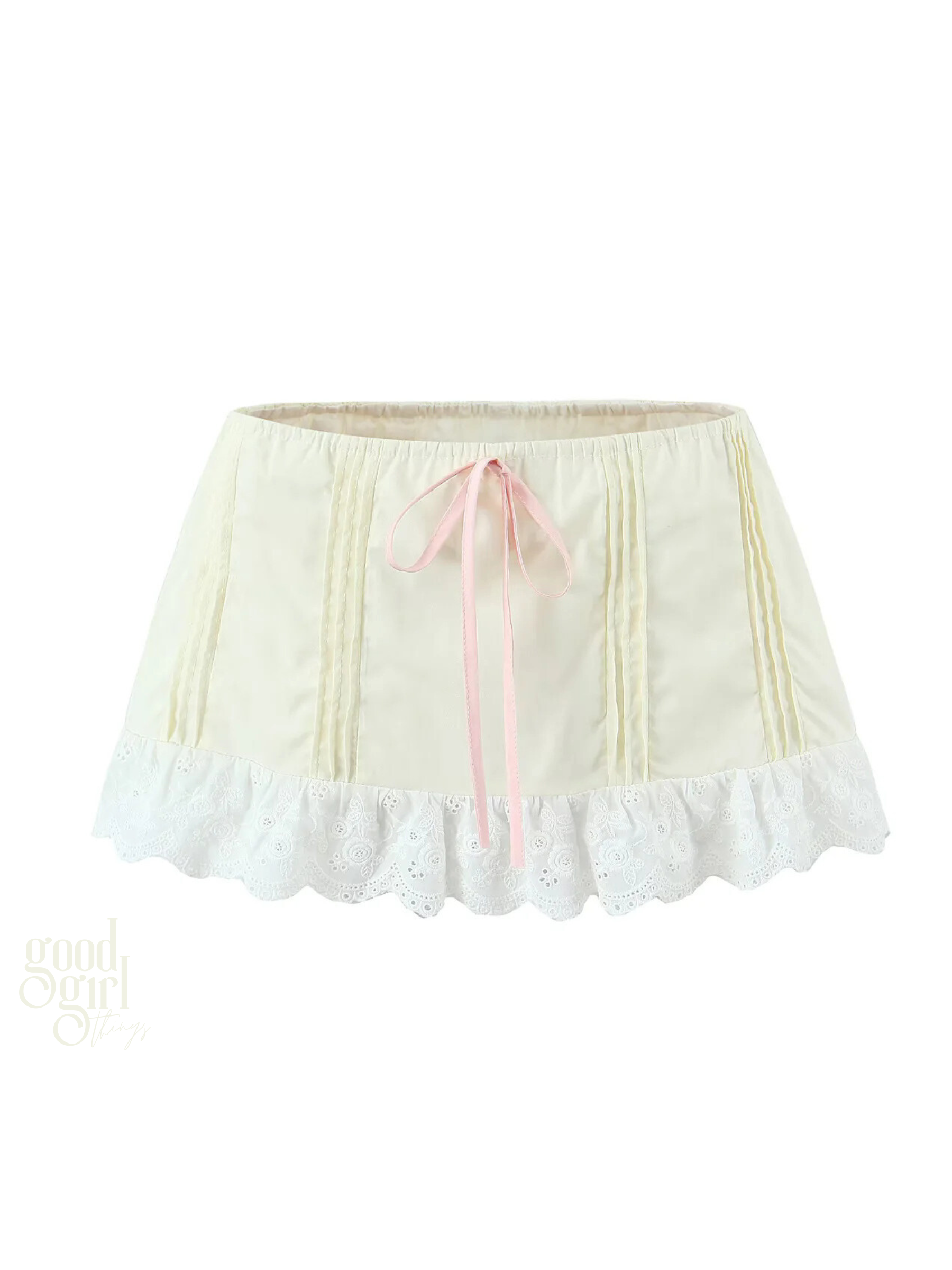 Cydney Lace Trim Skirt Set