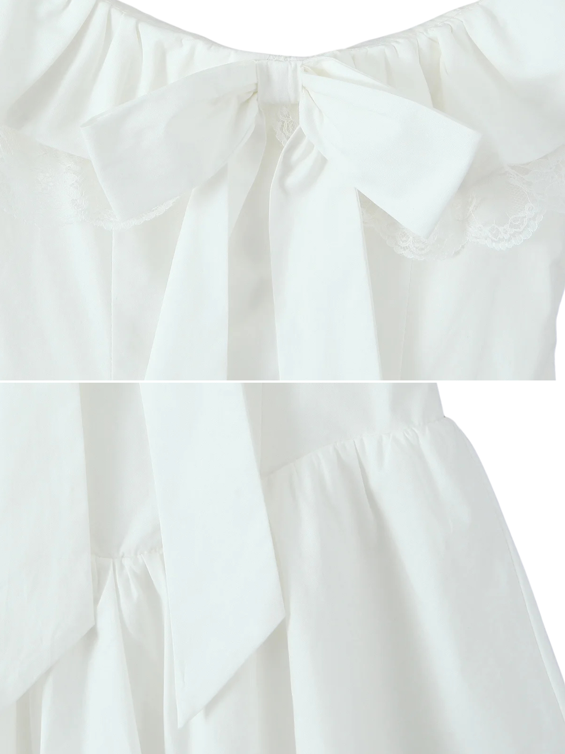 Ashleen Off Shoulder Ribbon Mini Dress