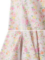 Erma Strapless Floral Midi Dress