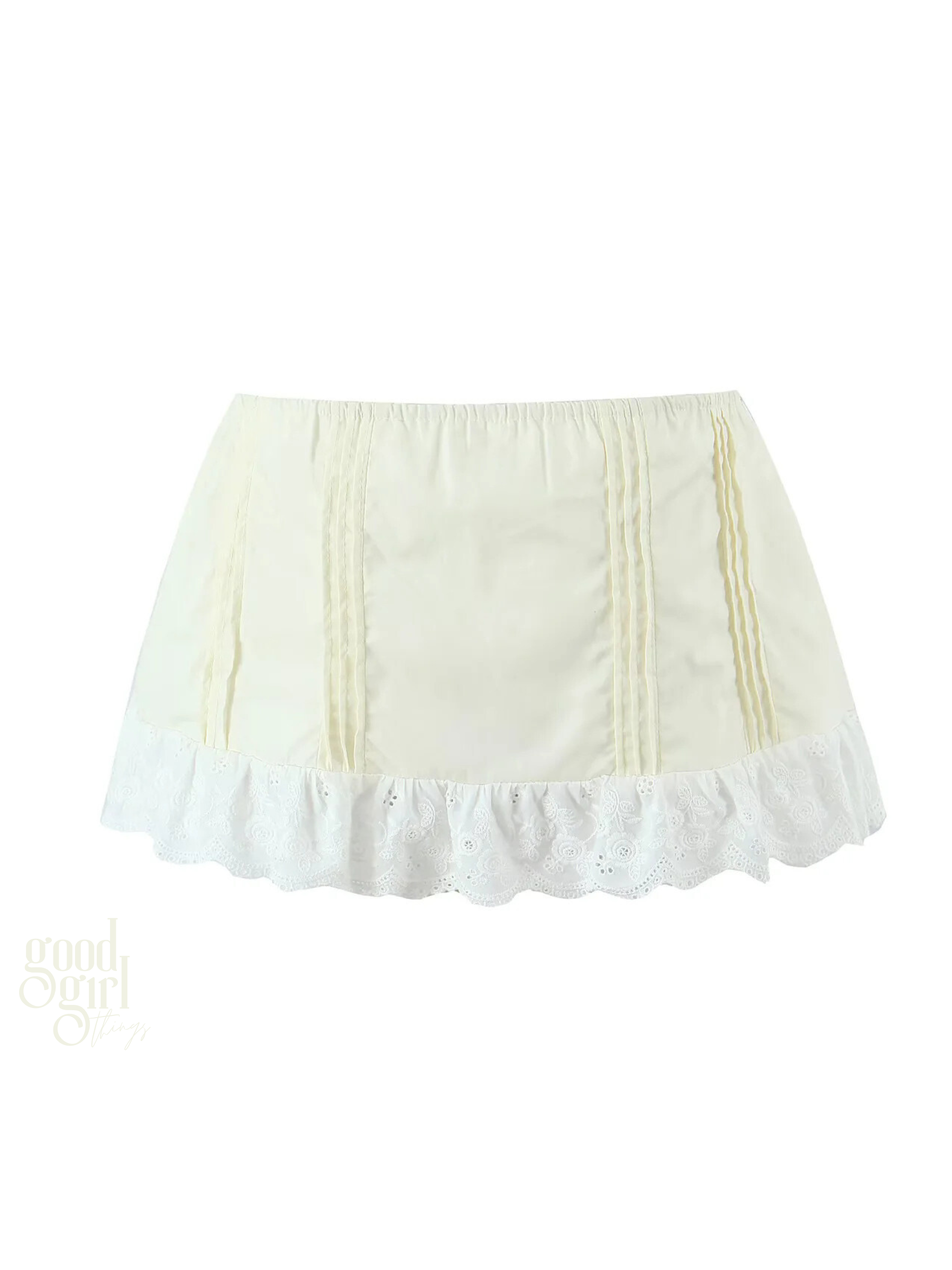Cydney Lace Trim Skirt Set