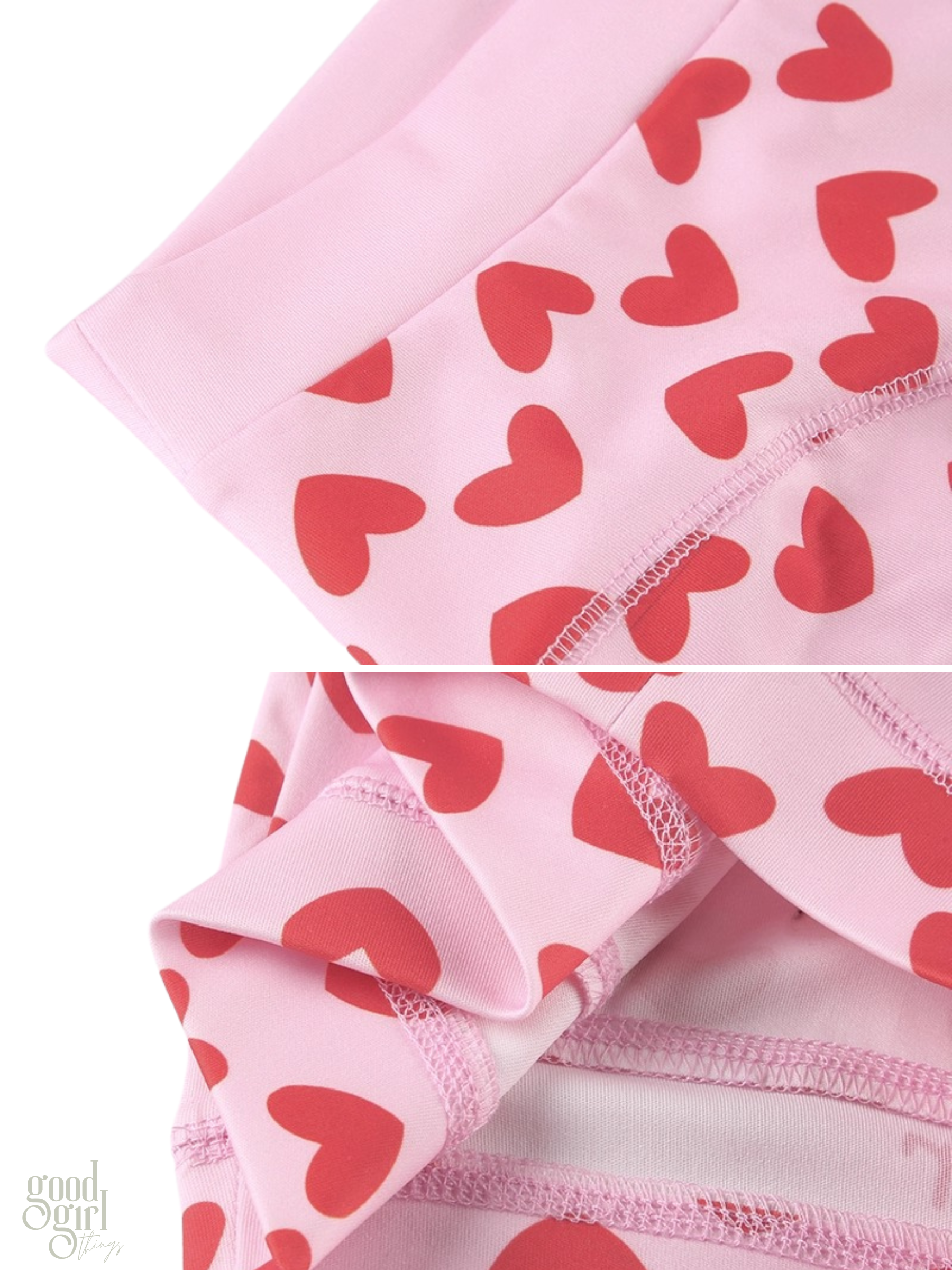 Kamiya Heart Print Short Set