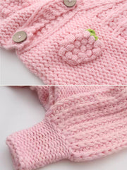 Shira Strawberry Knit Cardigan