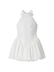 Mecca Bow Halter Mini Dress