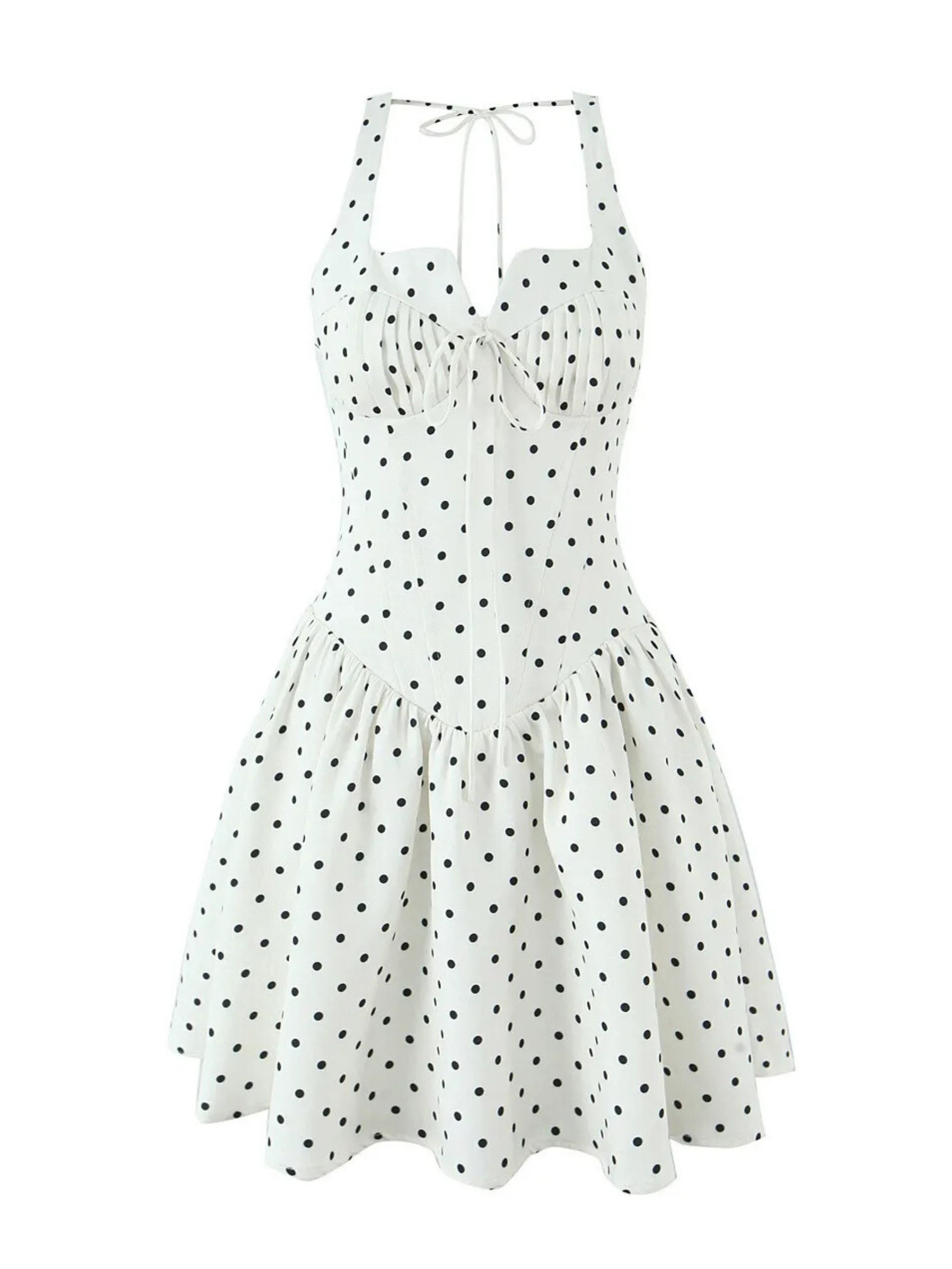 Mia Polka Dot Vintage Mini Dress