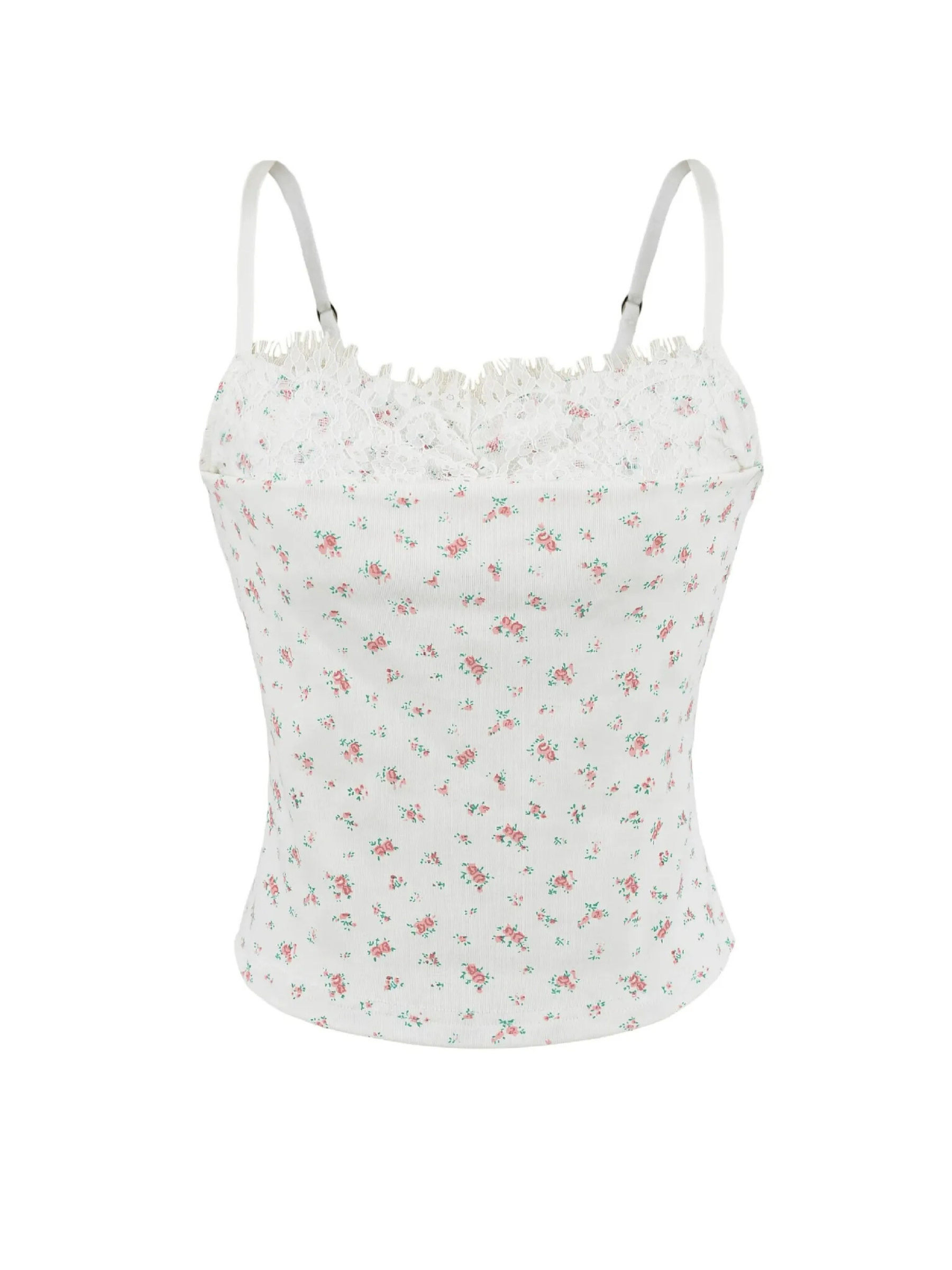 Nika Floral Lace Trim Camisole