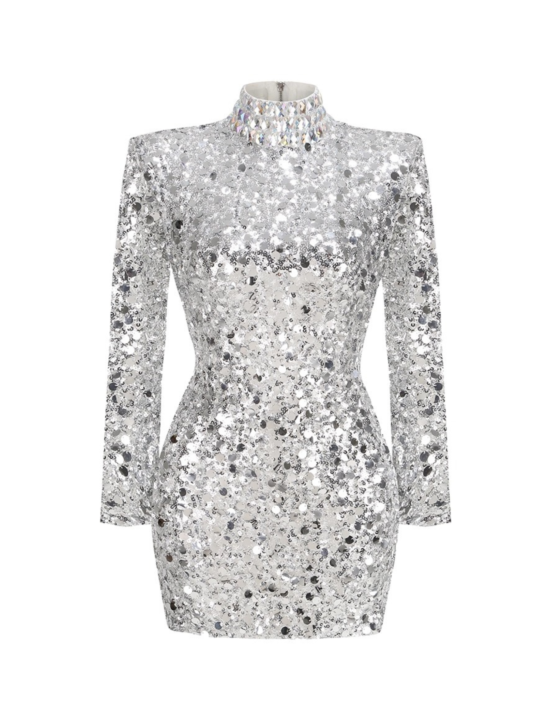 Edith Long Sleeve Sequin Mini Dress