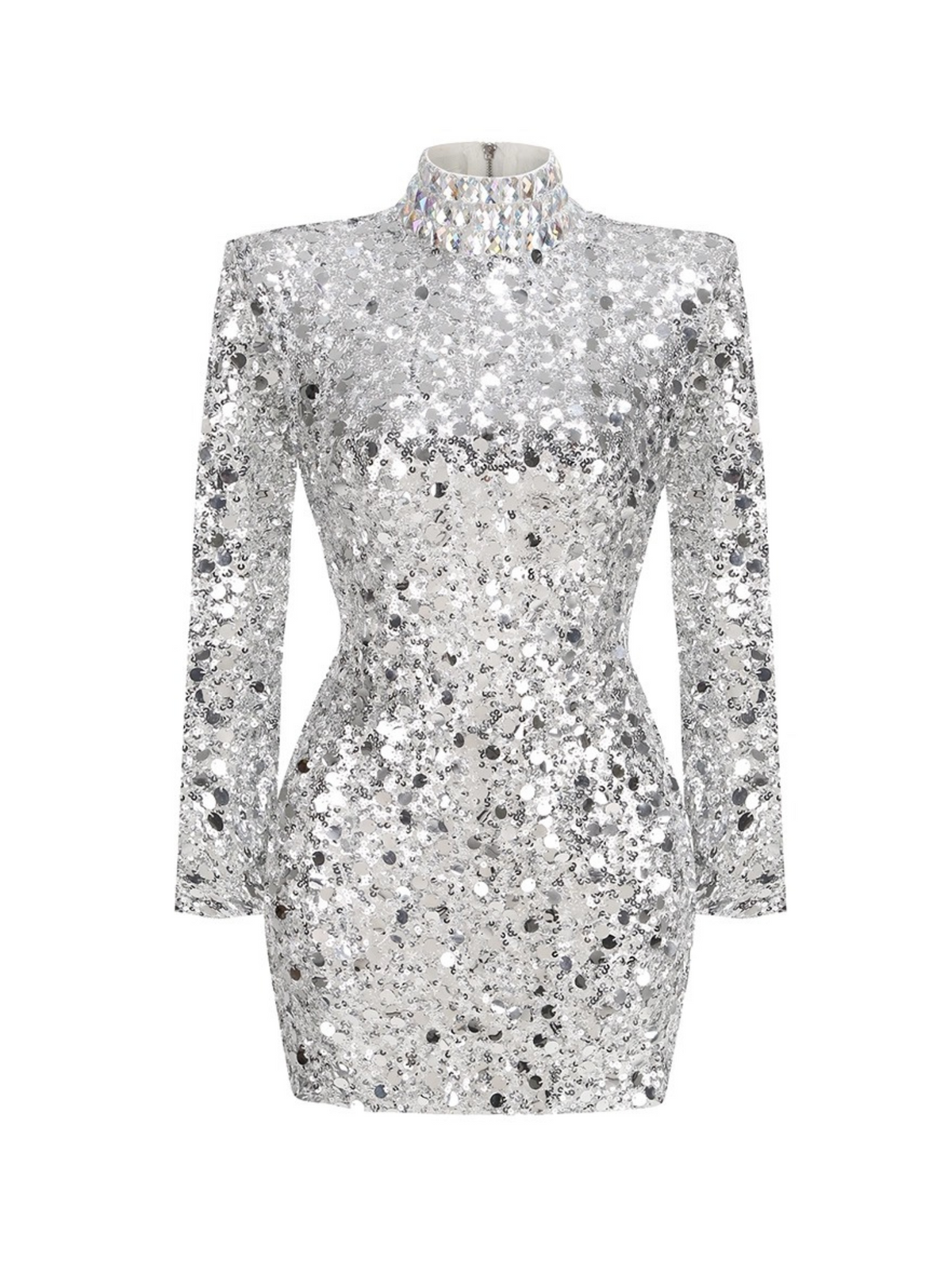 Edith Long Sleeve Sequin Mini Dress