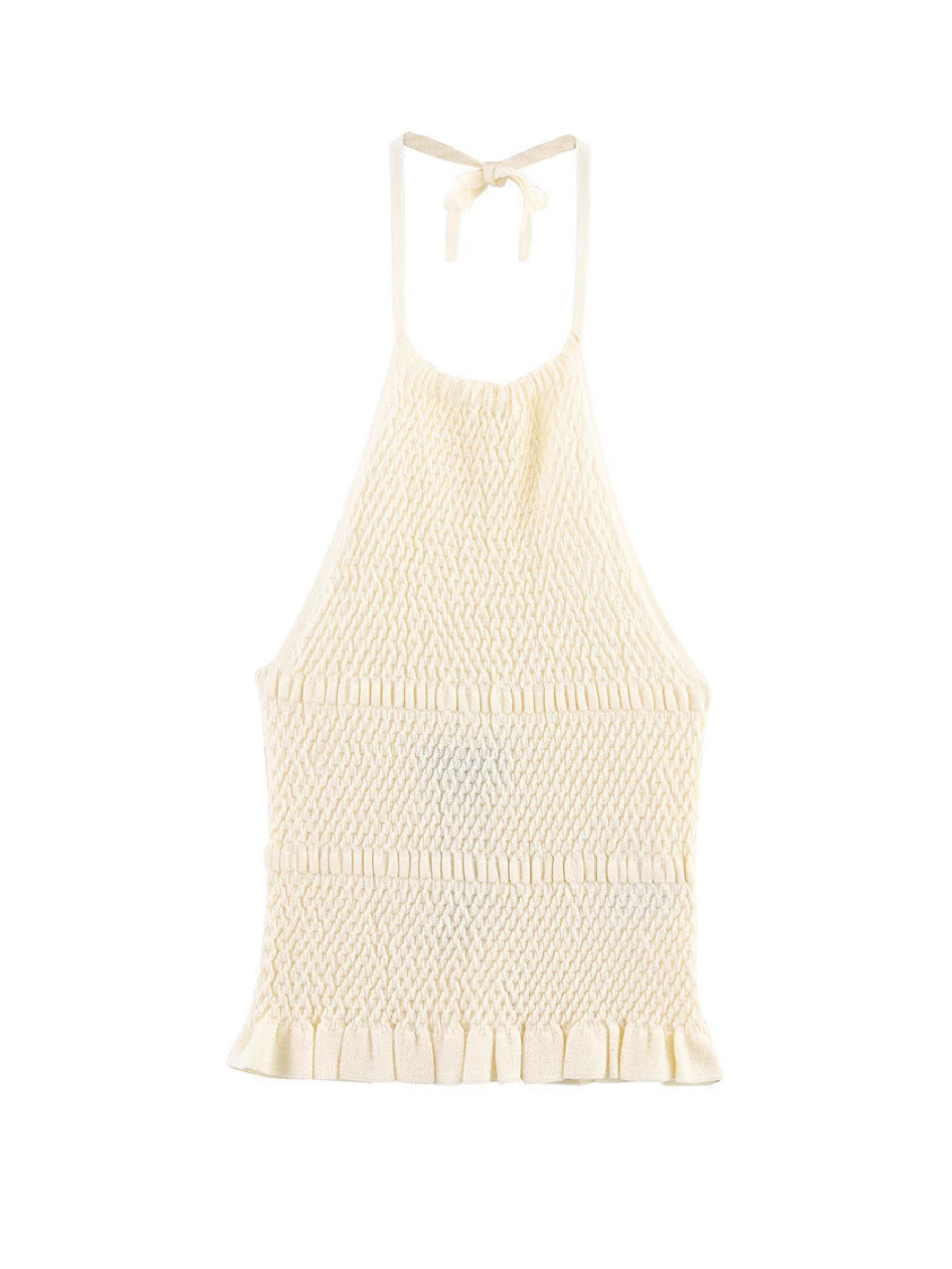 Aela Knit Halter Top