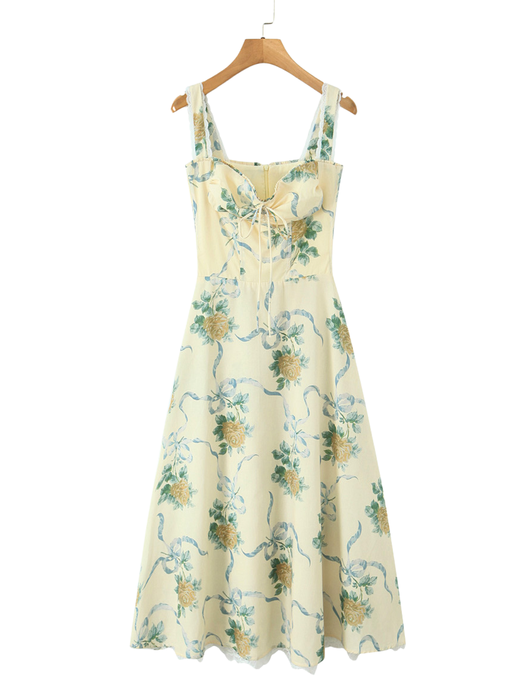 Marcy Floral Strap Midi Dress