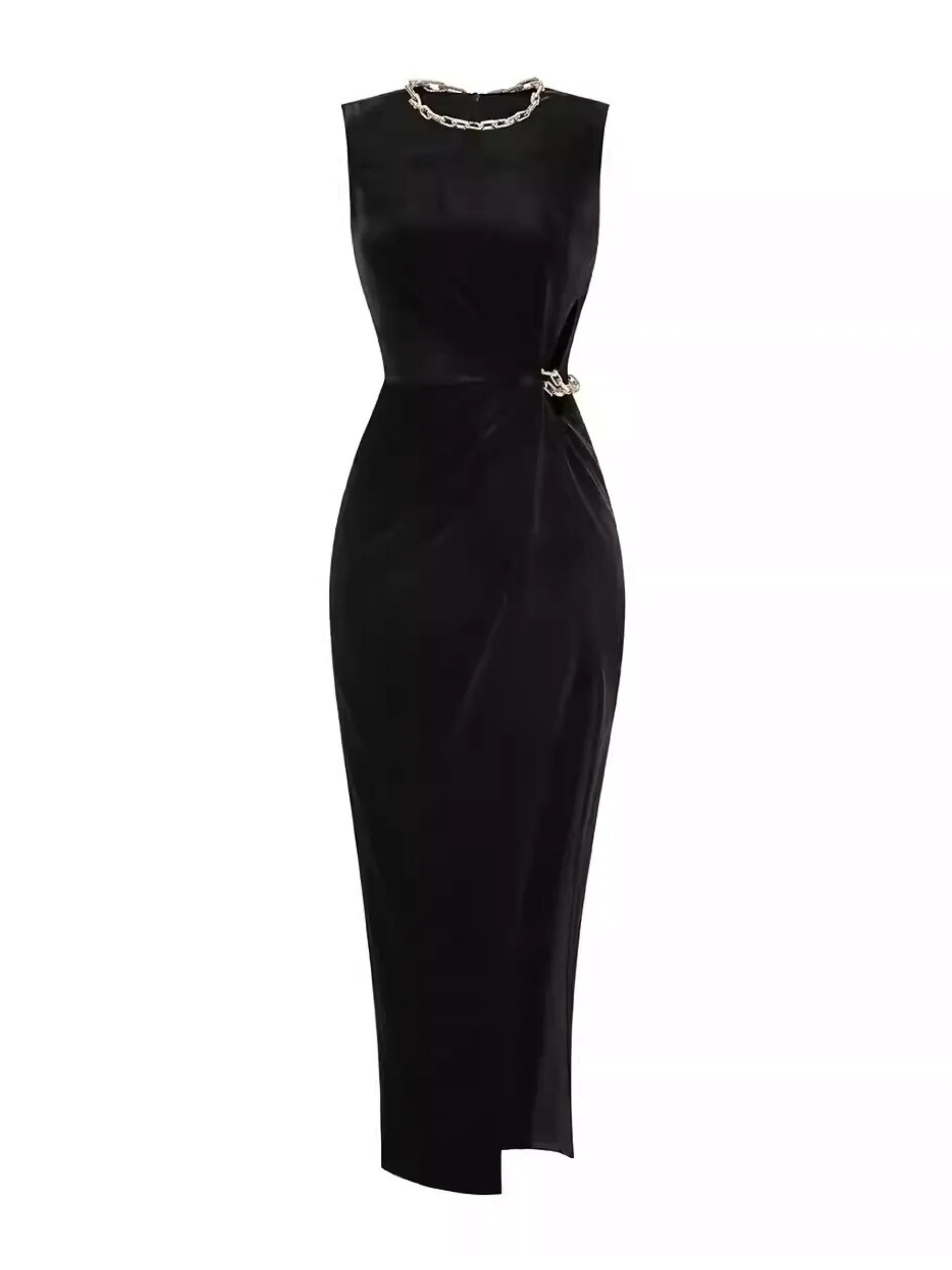 Niylah Pearl Velvet Maxi Dress