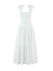 Alba Bow Detail Midi Dress