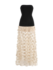 Madysen Strapless Mesh Maxi Dress
