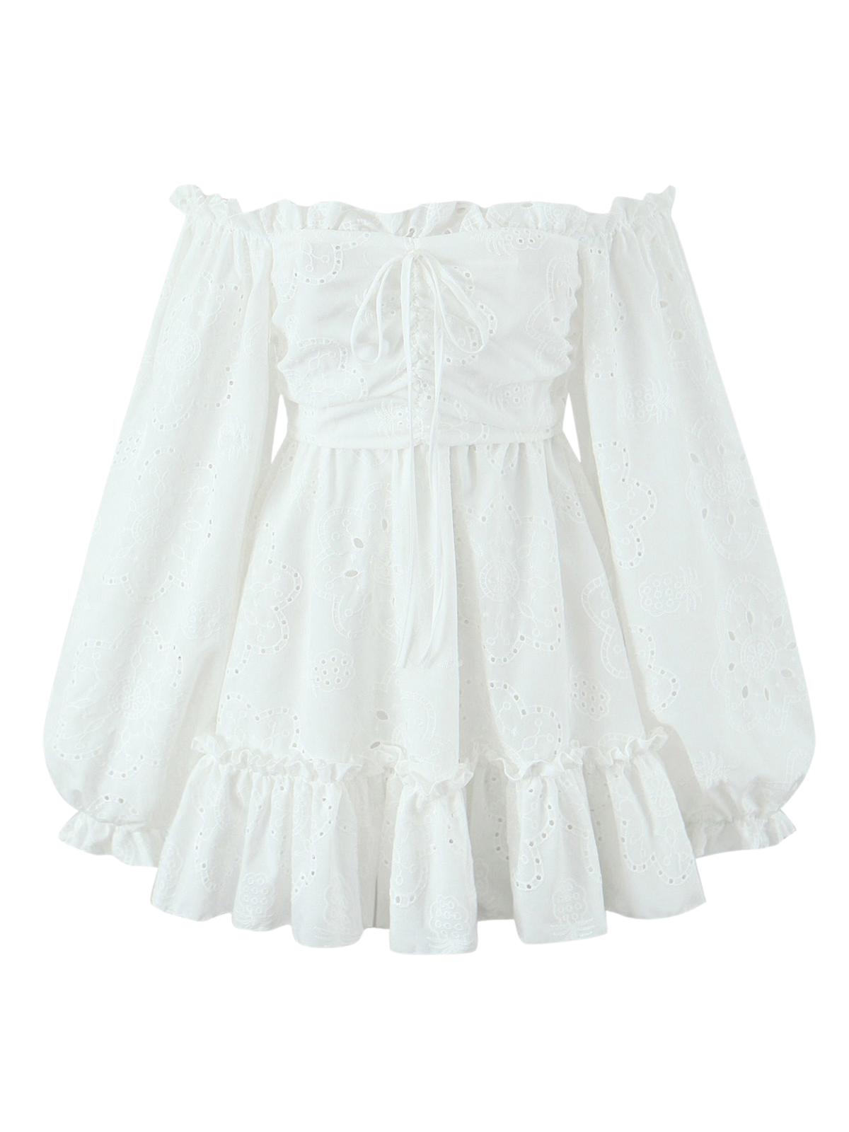 Nairobi Off Shoulder Ruffle Mini Dress