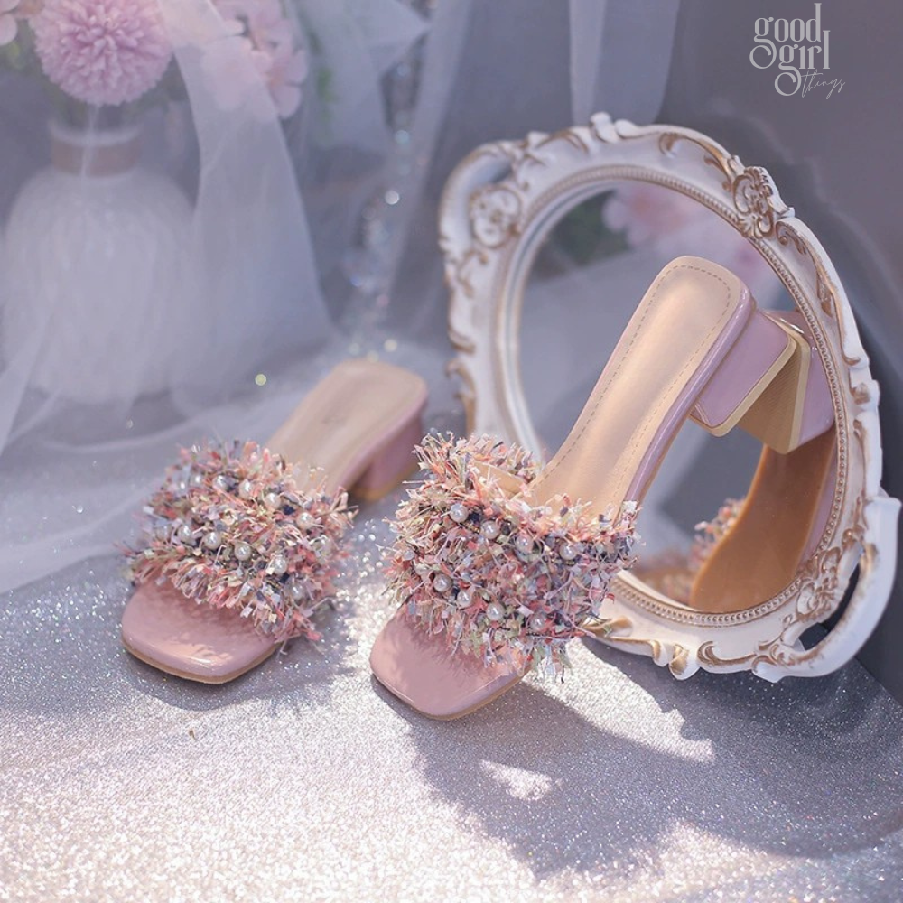 Alisson Pearl Embellished Mules