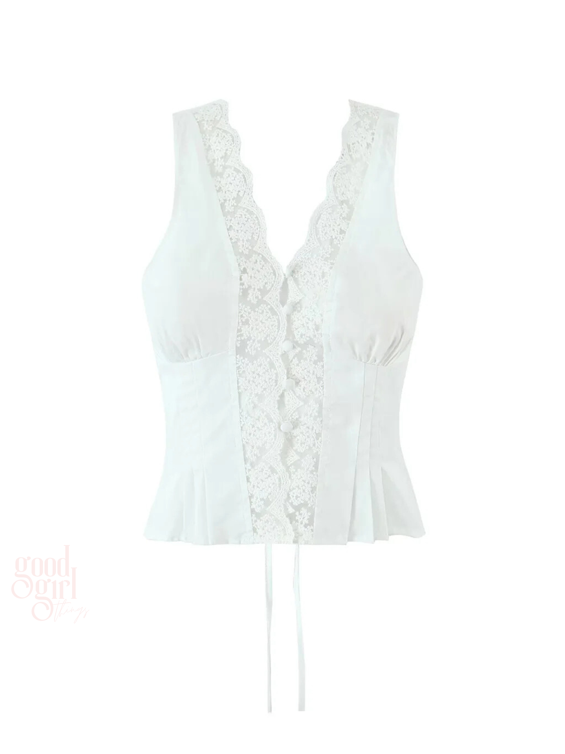 Cydney Lace Trim Skirt Set