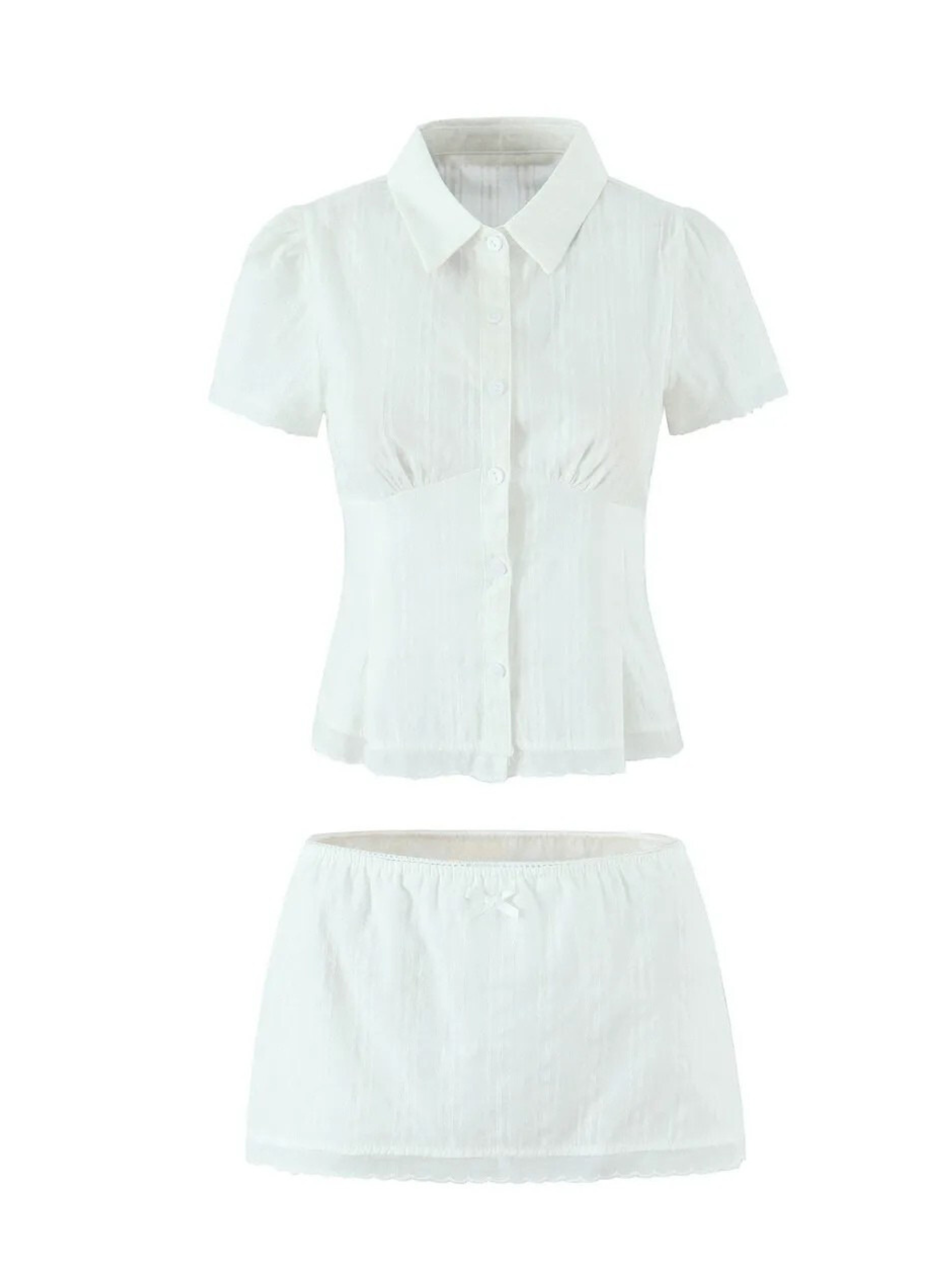Eleanor Lace Trim Skirt Set