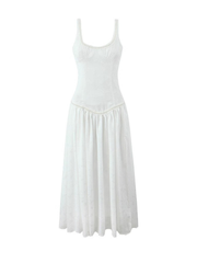 Jaziah Jacquard Slit Maxi Dress