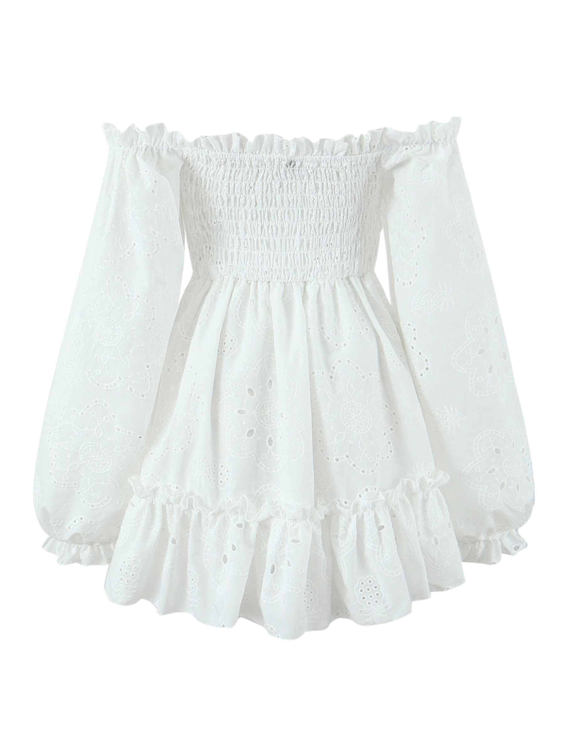 Nairobi Off Shoulder Ruffle Mini Dress
