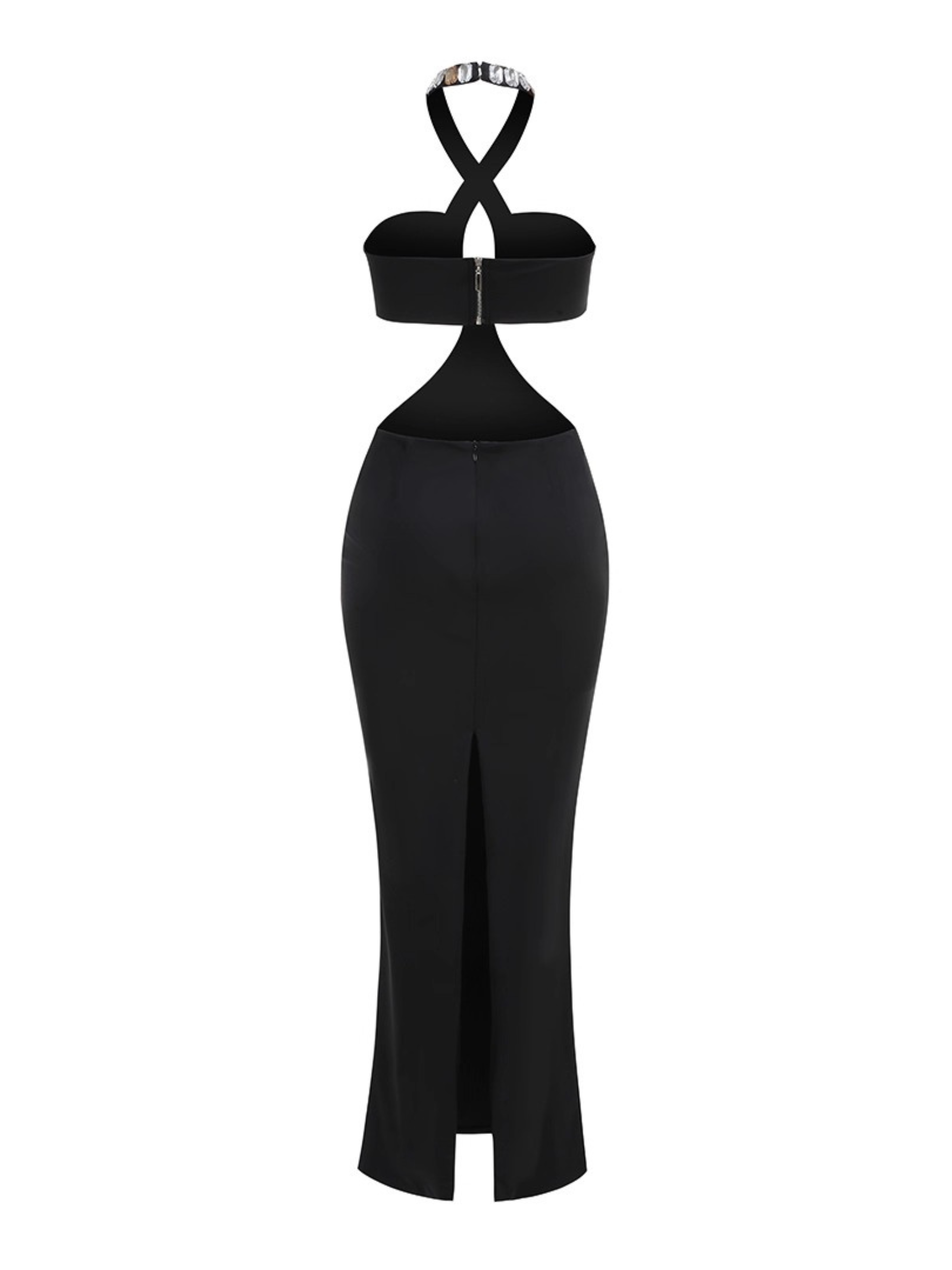 Bella Crystal Embellished Cut-Out Dress