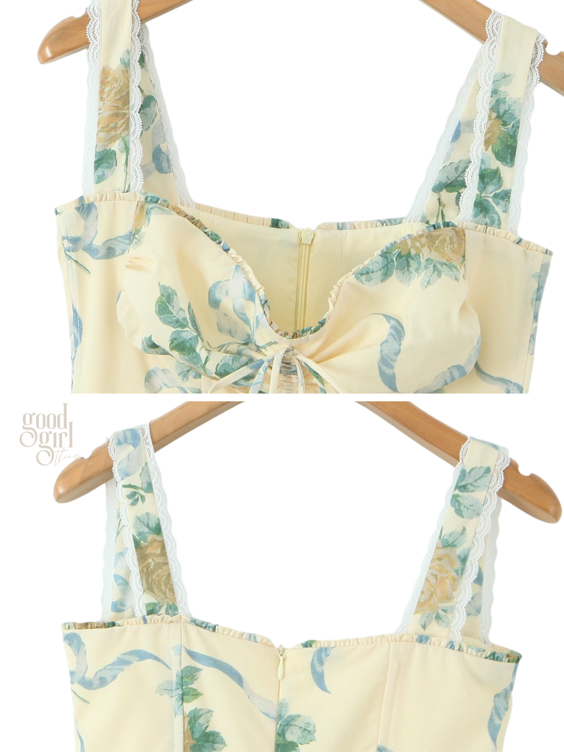 Marcy Floral Strap Midi Dress