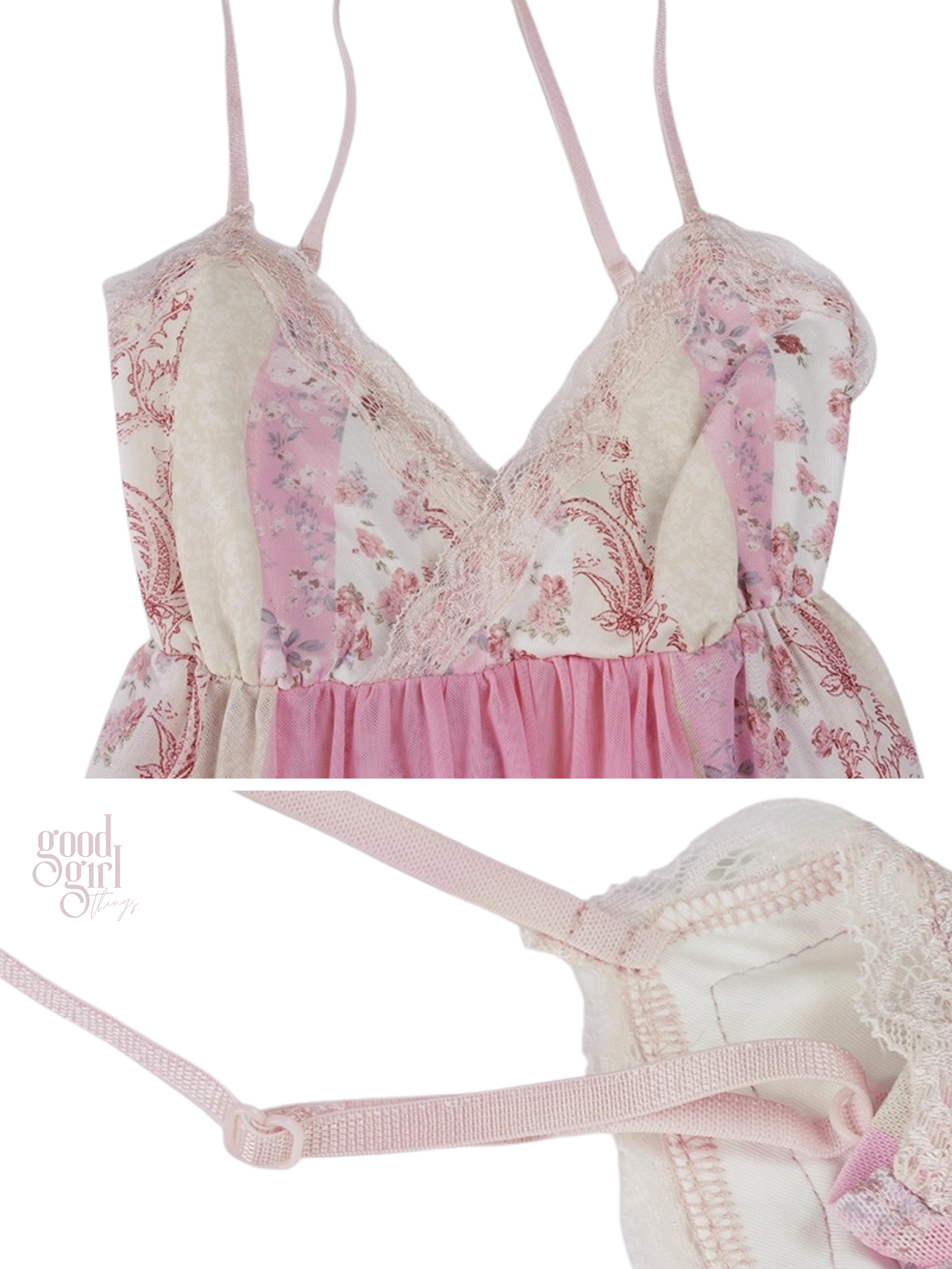 Alexia Pink Lace Long Top