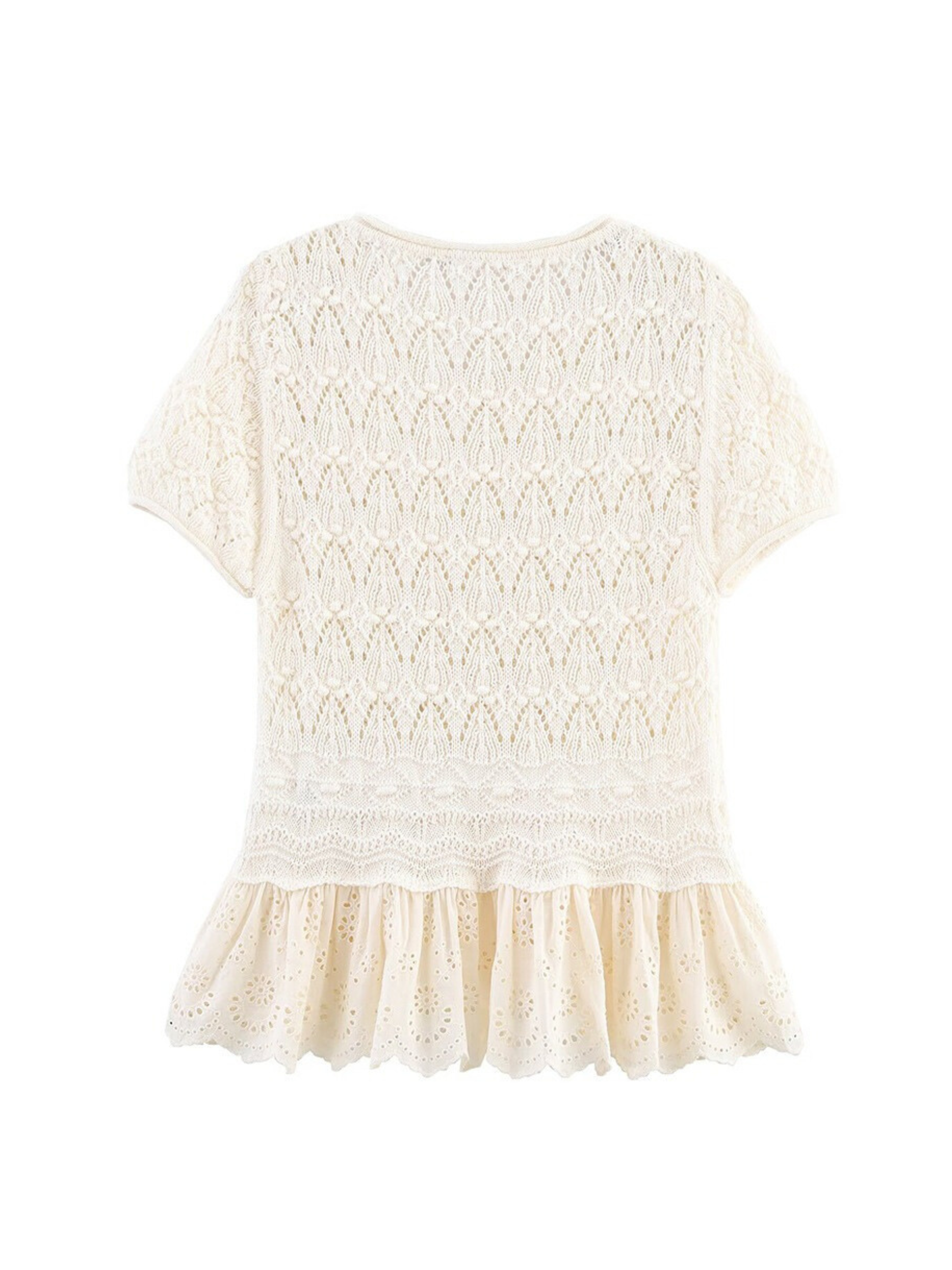 Kambri Knitted Button-Up Top