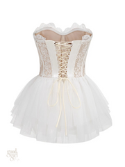 Eliana Lace Corset Tulle Mini Dress