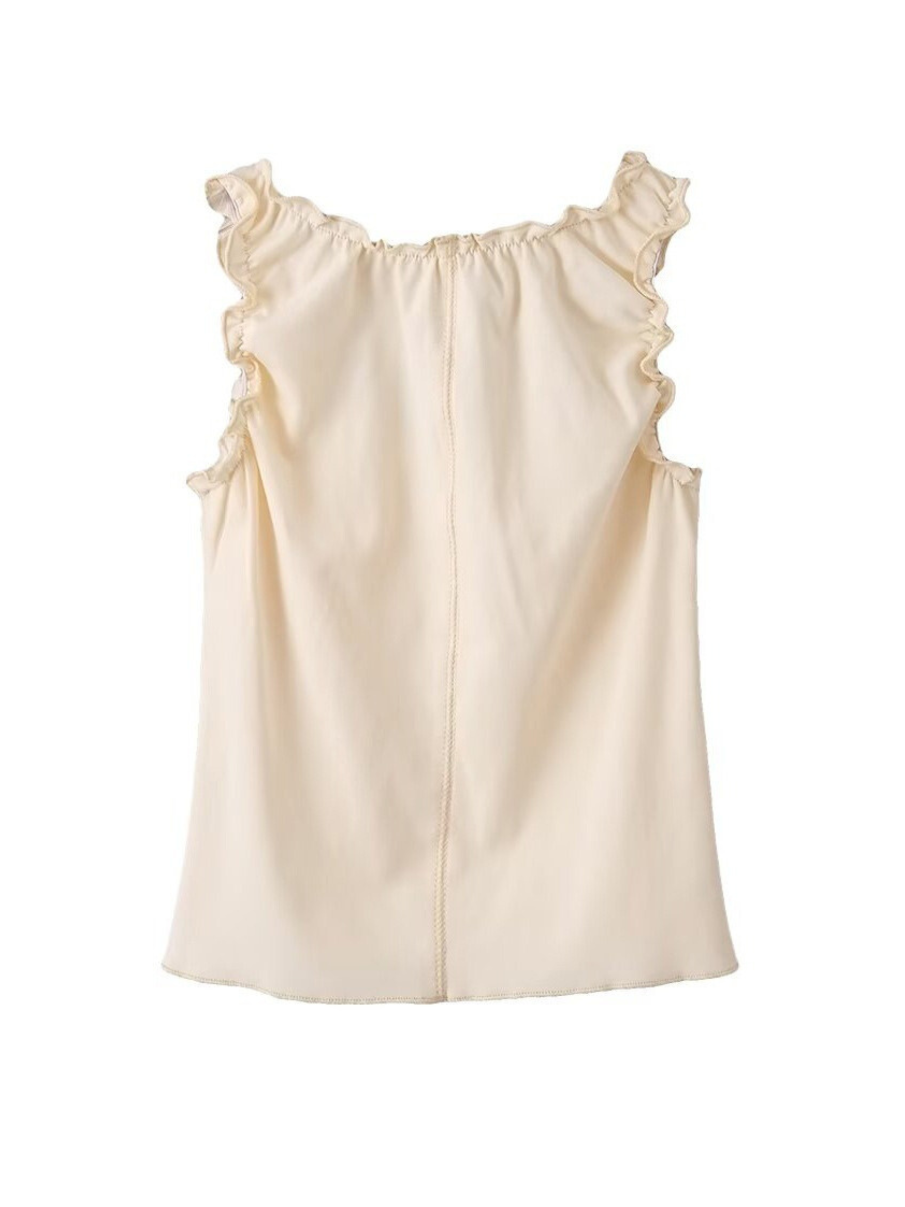 Ayelet Cropped Ruffle Vest