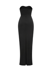 Alisson Pearl Embellished Strapless Maxi Dress