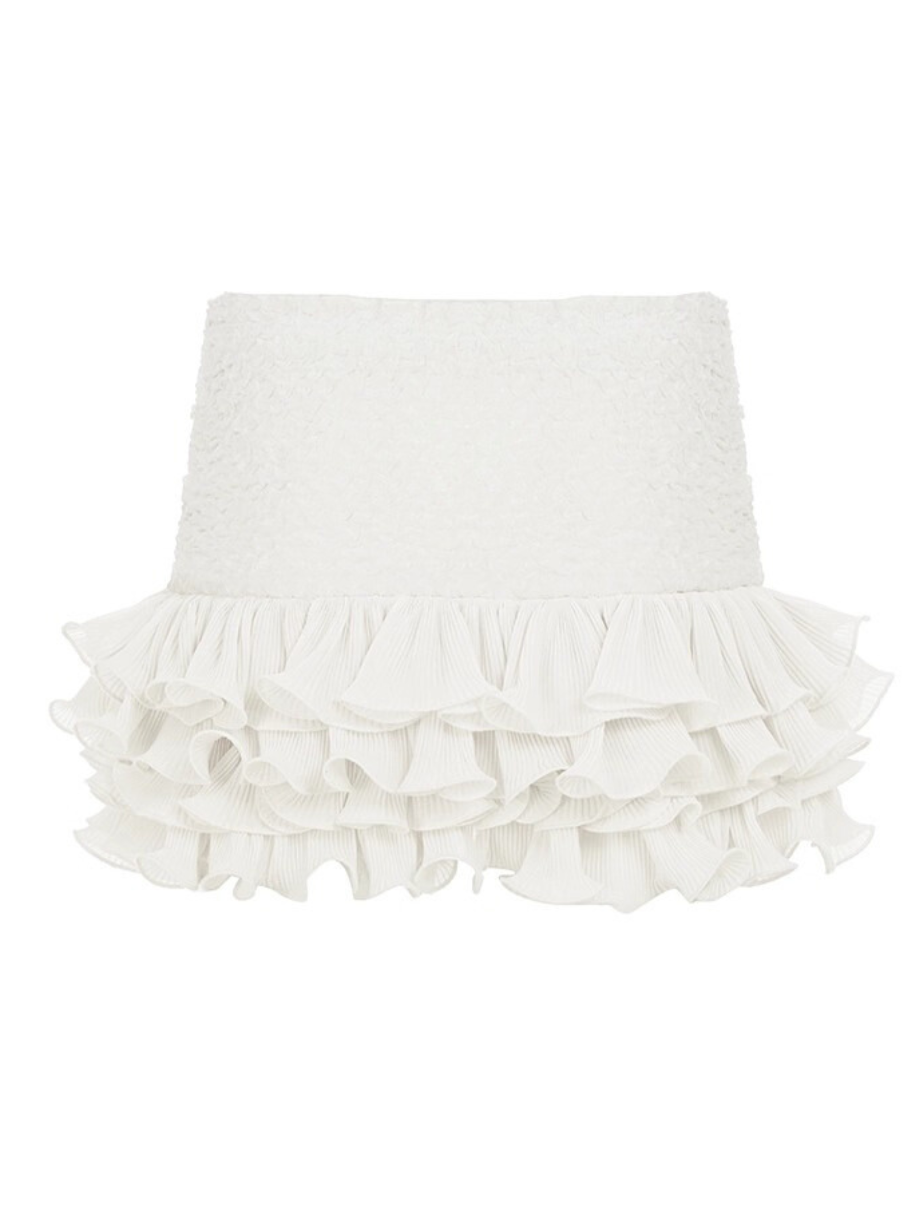 Neila Smocked Pleated Mini Skirt