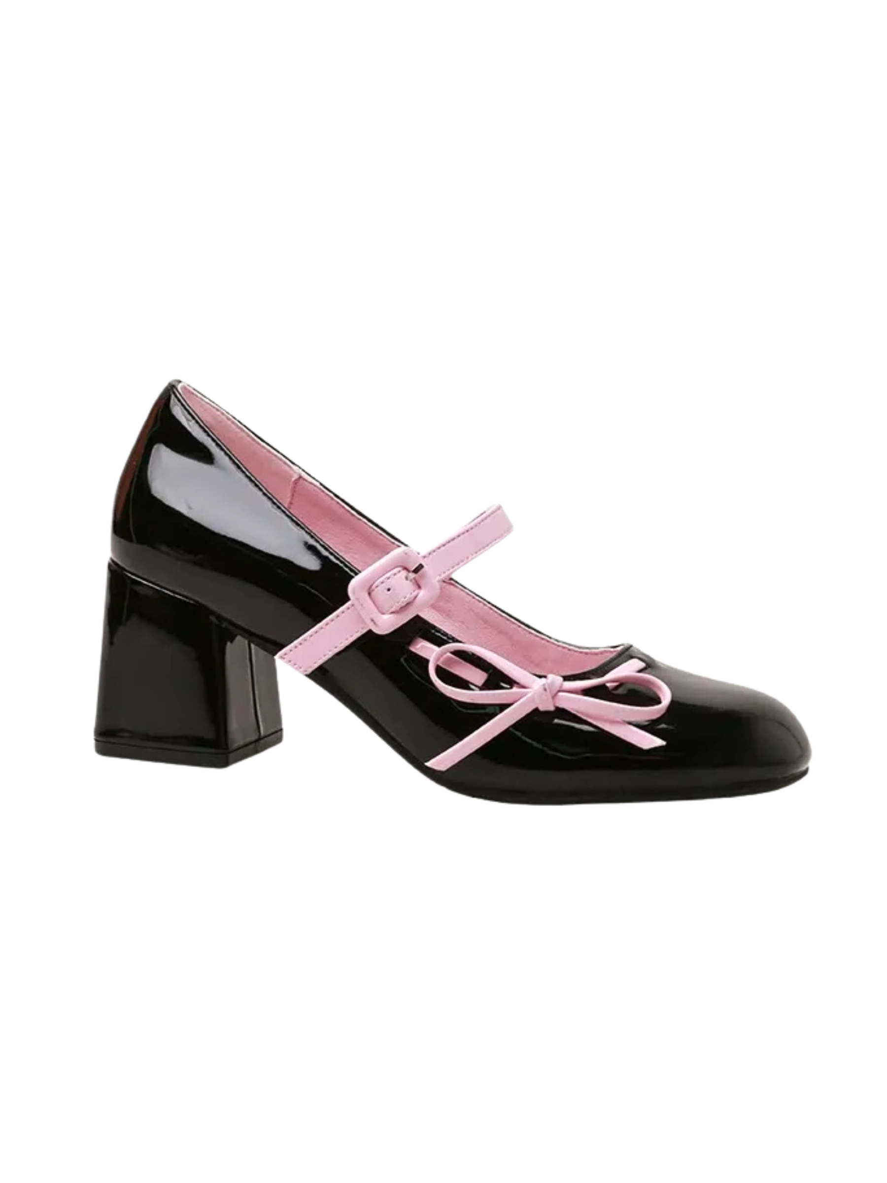 Audrie Bow Block Heel Mary Janes