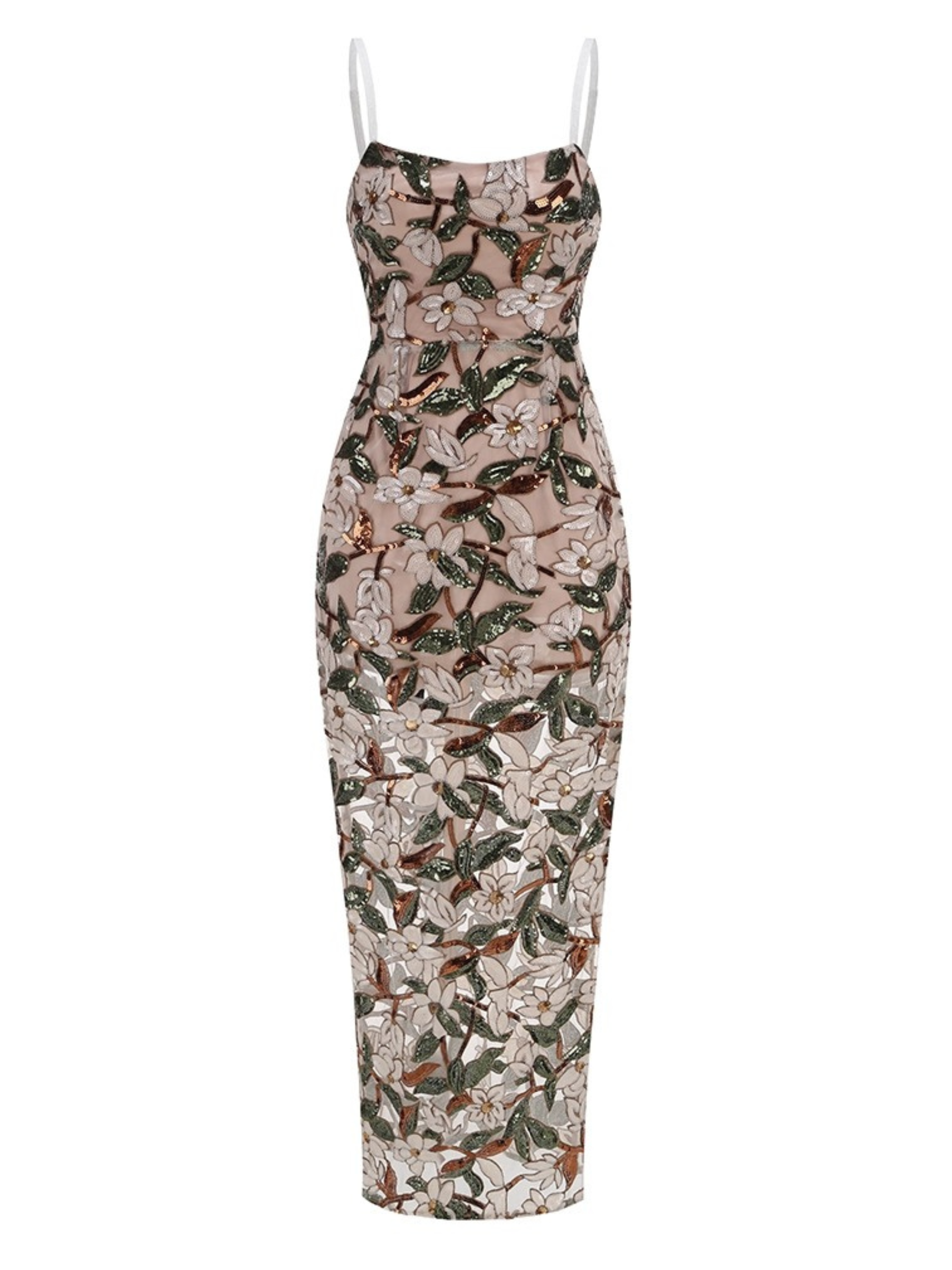 River Embroidered Mesh Dress